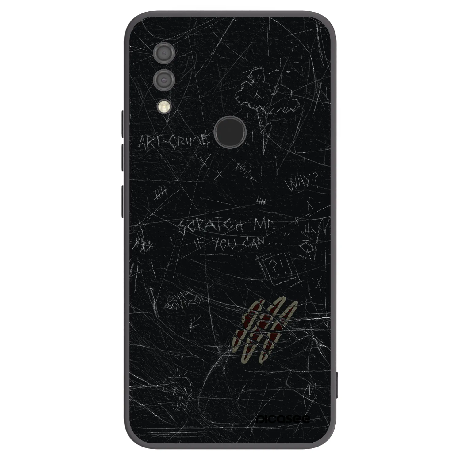 Picasee crna silikonska maskica za Xiaomi Redmi 7 - SCRATCH