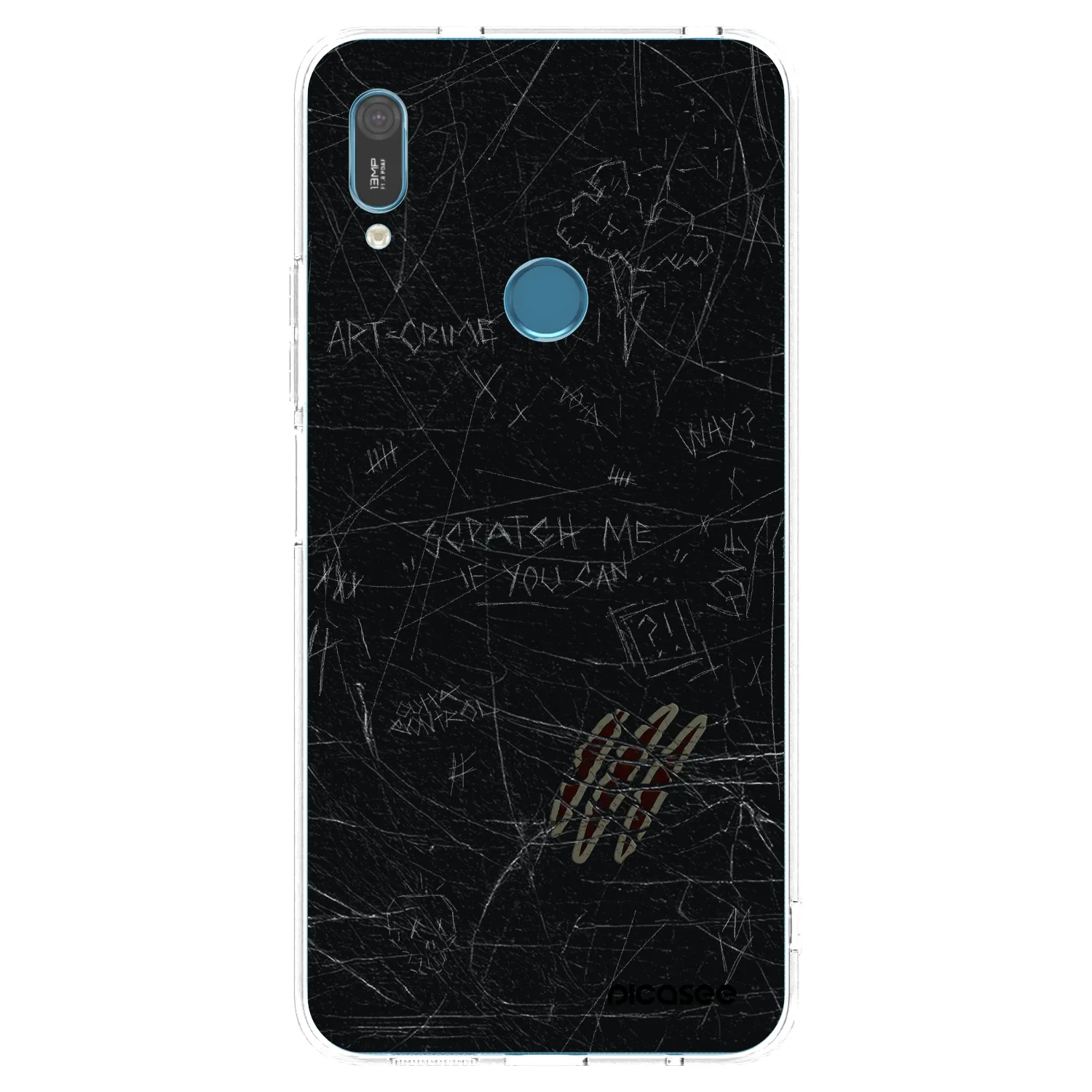 Picasee silikonska prozirna maskica za Huawei Y6 2019 - SCRATCH