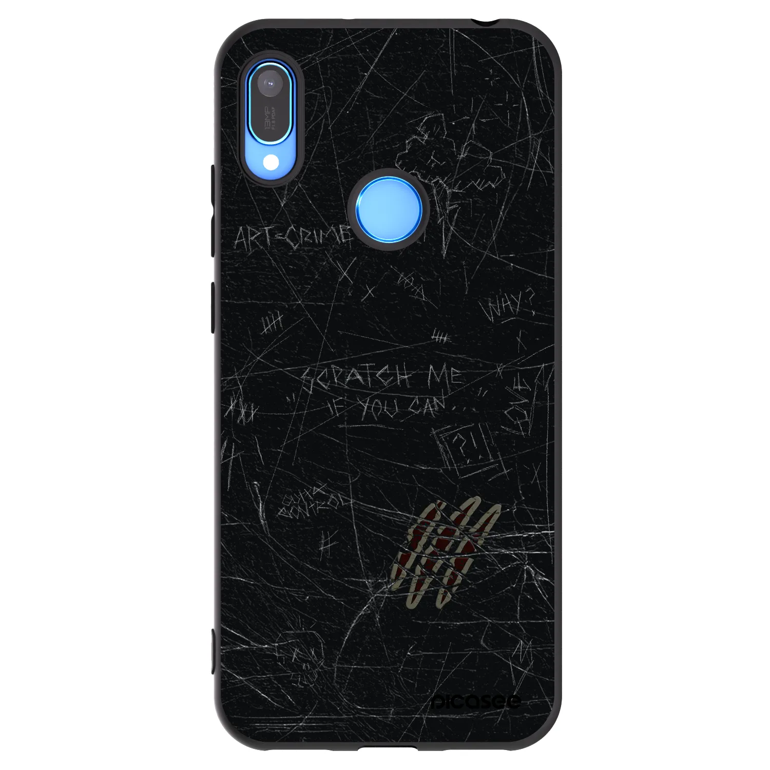 Picasee crna silikonska maskica za Huawei Y6 2019 - SCRATCH