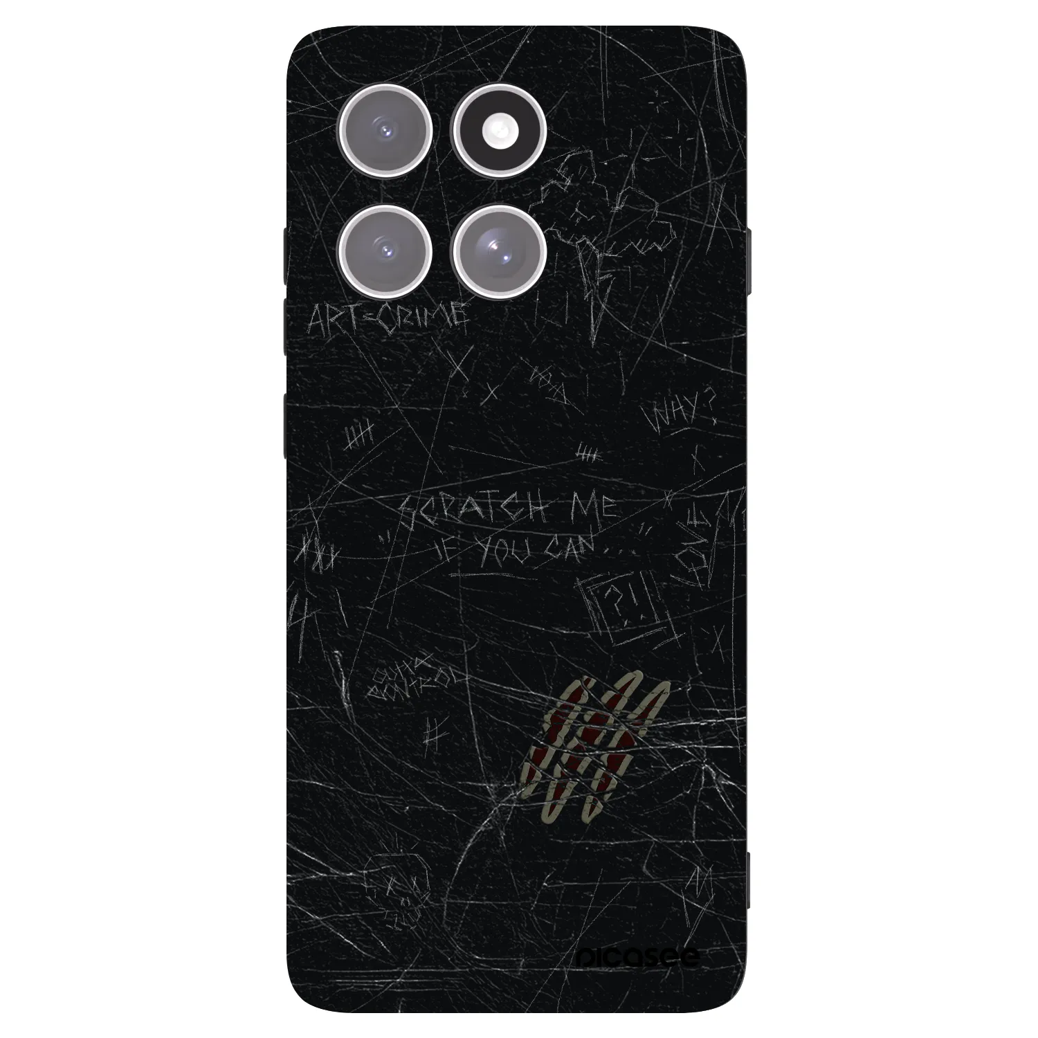 Picasee crna silikonska maskica za Motorola Edge 60 Pro - SCRATCH