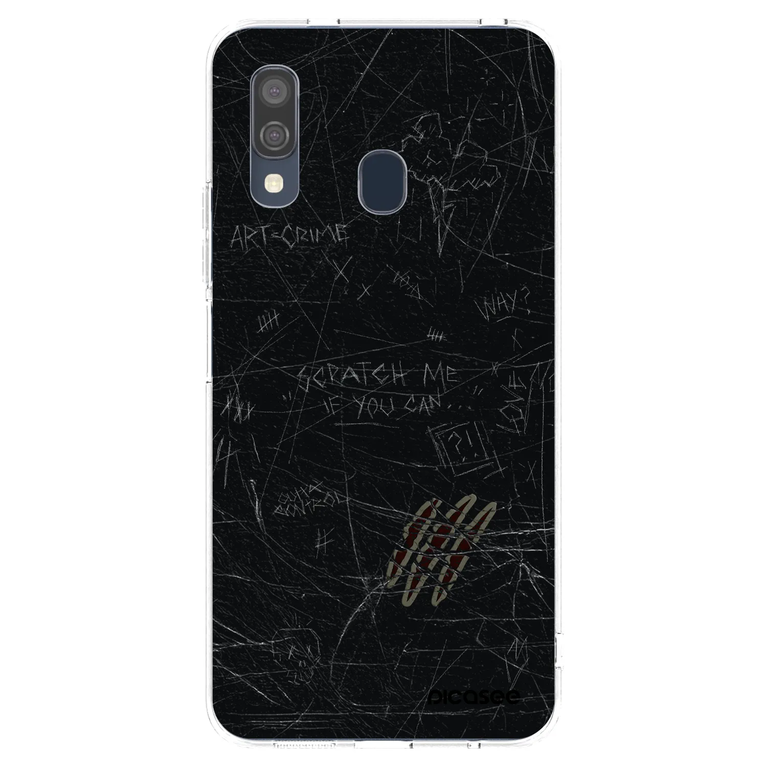 Picasee silikonska prozirna maskica za Samsung Galaxy A40 A405F - SCRATCH