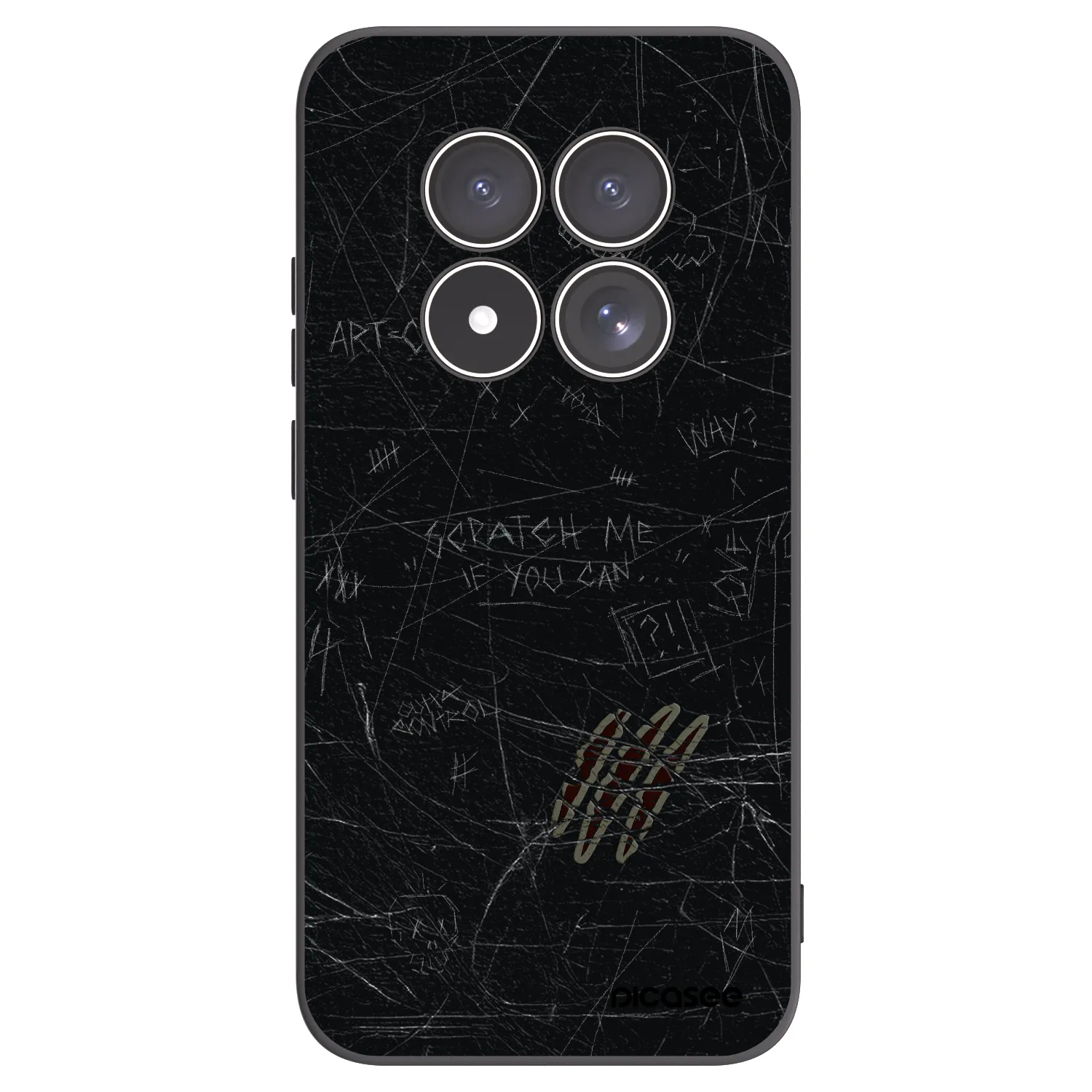Picasee crna silikonska maskica za Xiaomi Redmi Note 15 Pro 4G - SCRATCH