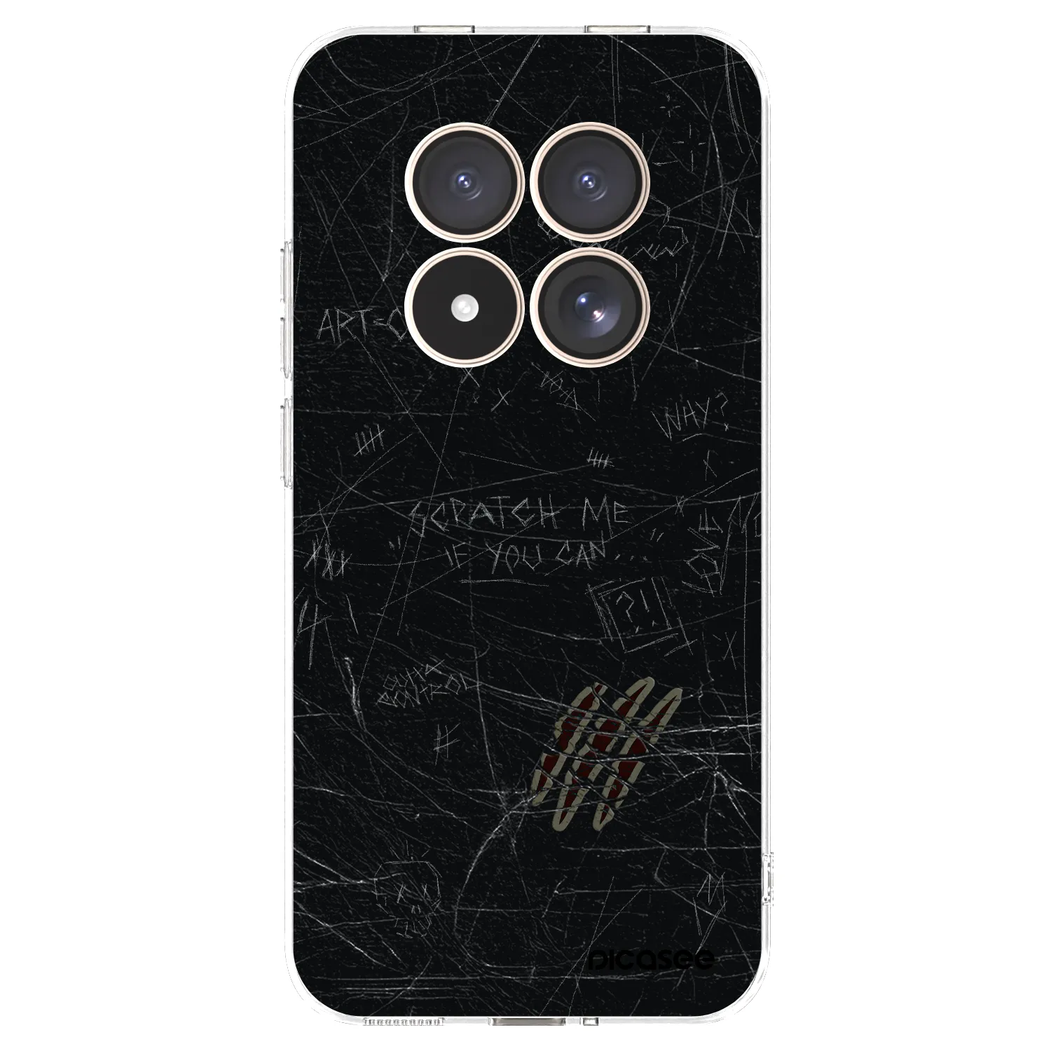 Picasee silikonska prozirna maskica za Xiaomi Redmi Note 15 Pro 4G - SCRATCH