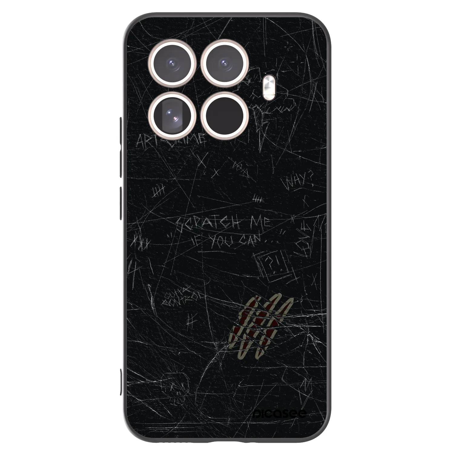 Picasee crna silikonska maskica za Xiaomi 15T Pro - SCRATCH