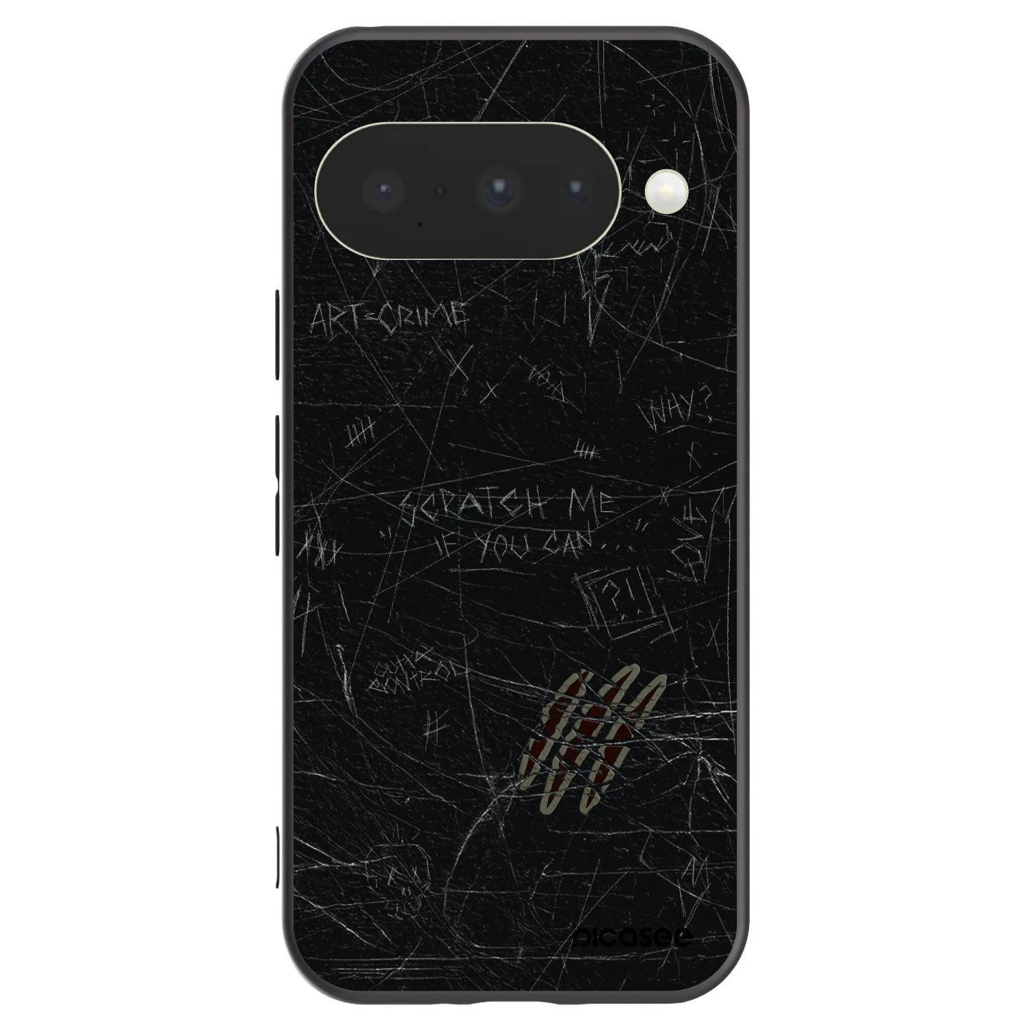 Picasee crna silikonska maskica za Google Pixel 10 - SCRATCH