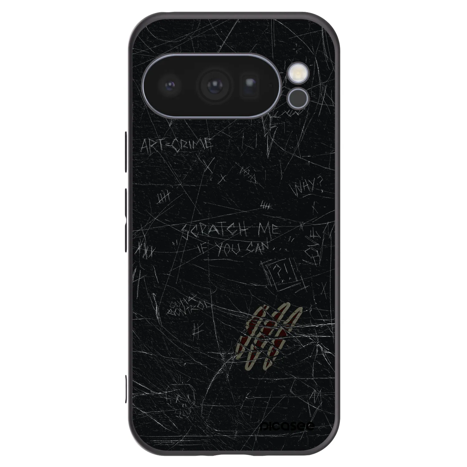 Picasee crna silikonska maskica za Google Pixel 10 Pro - SCRATCH