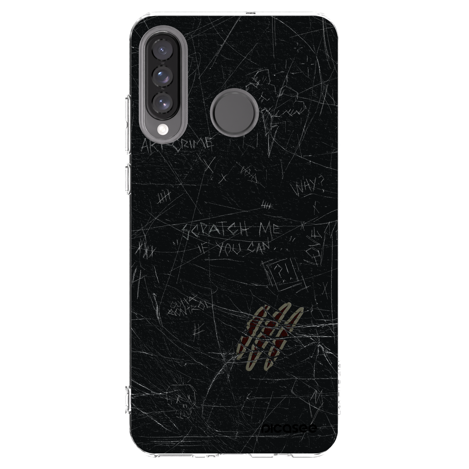 Picasee silikonska prozirna maskica za Huawei P30 Lite - SCRATCH
