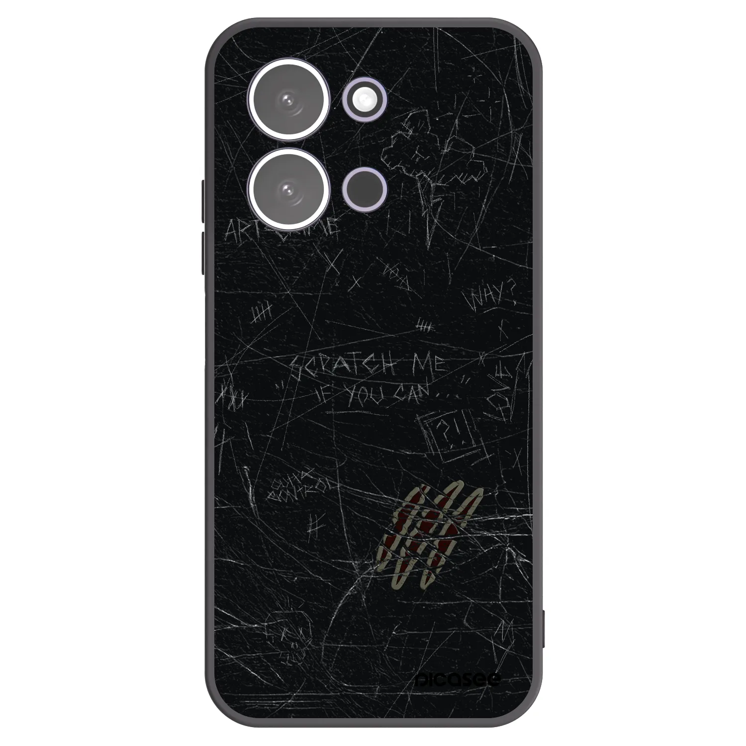 Picasee crna silikonska maskica za Xiaomi Redmi 15C 5G - SCRATCH