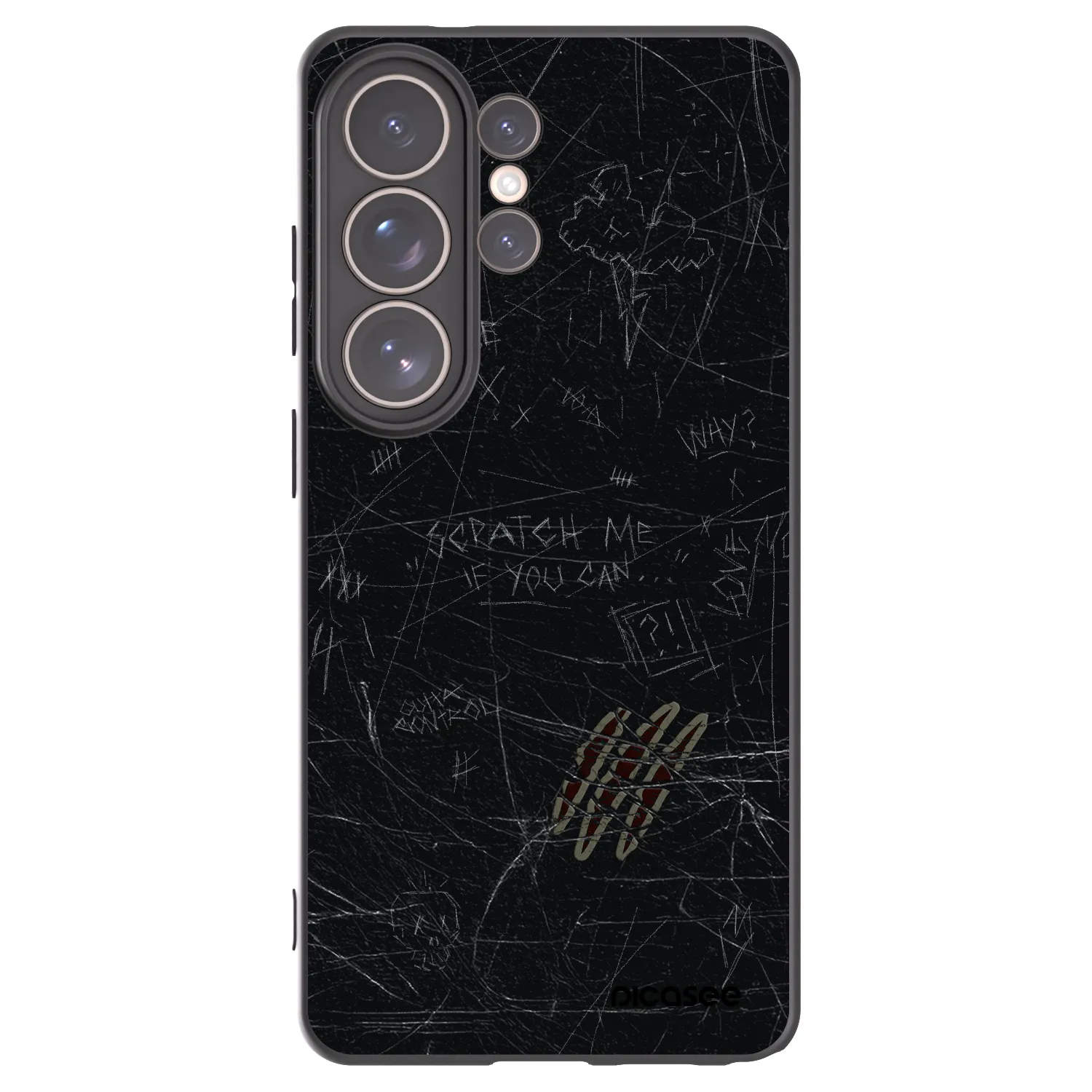 Picasee crna silikonska maskica za Samsung Galaxy S26 Ultra - SCRATCH