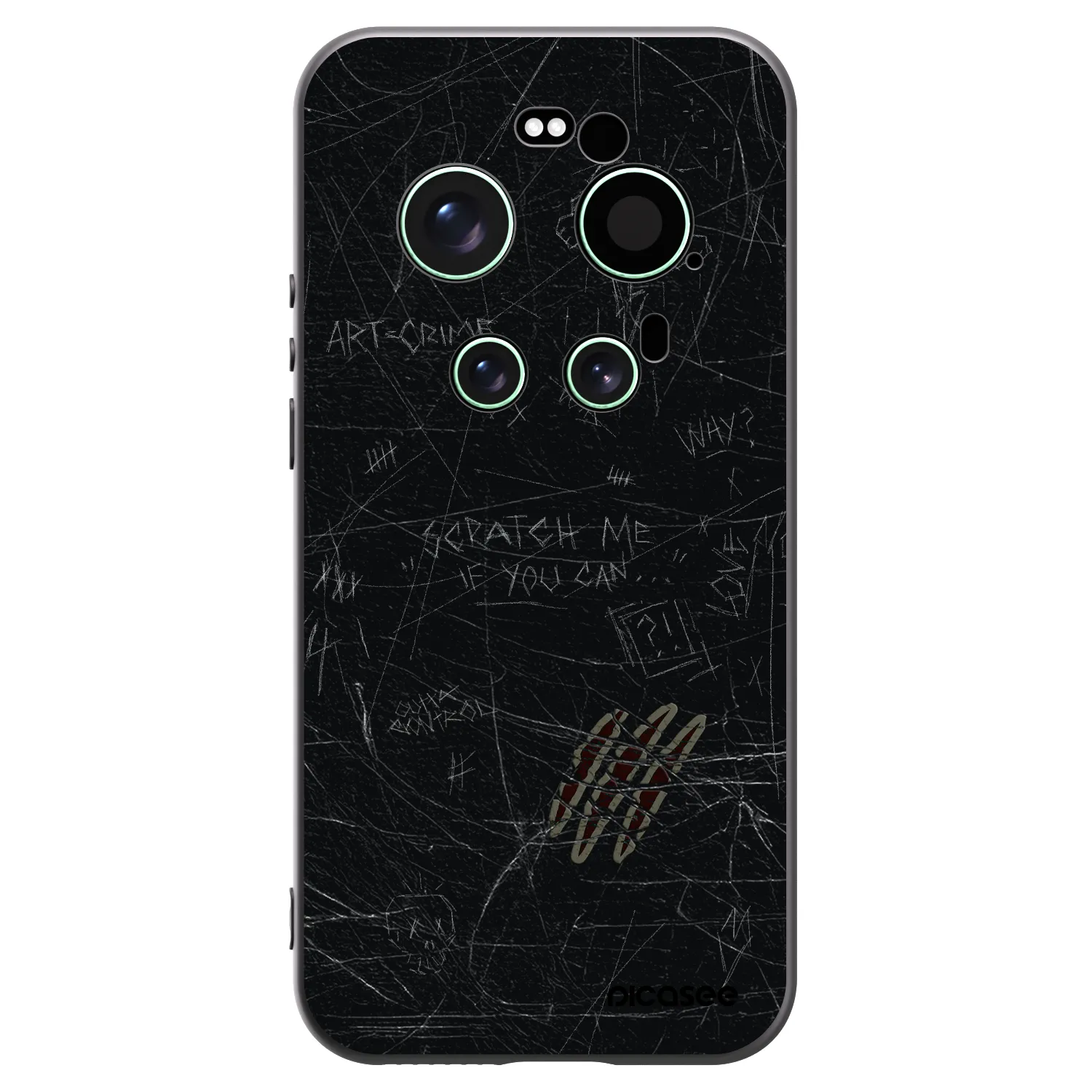 Picasee crna silikonska maskica za Xiaomi 17 Ultra - SCRATCH