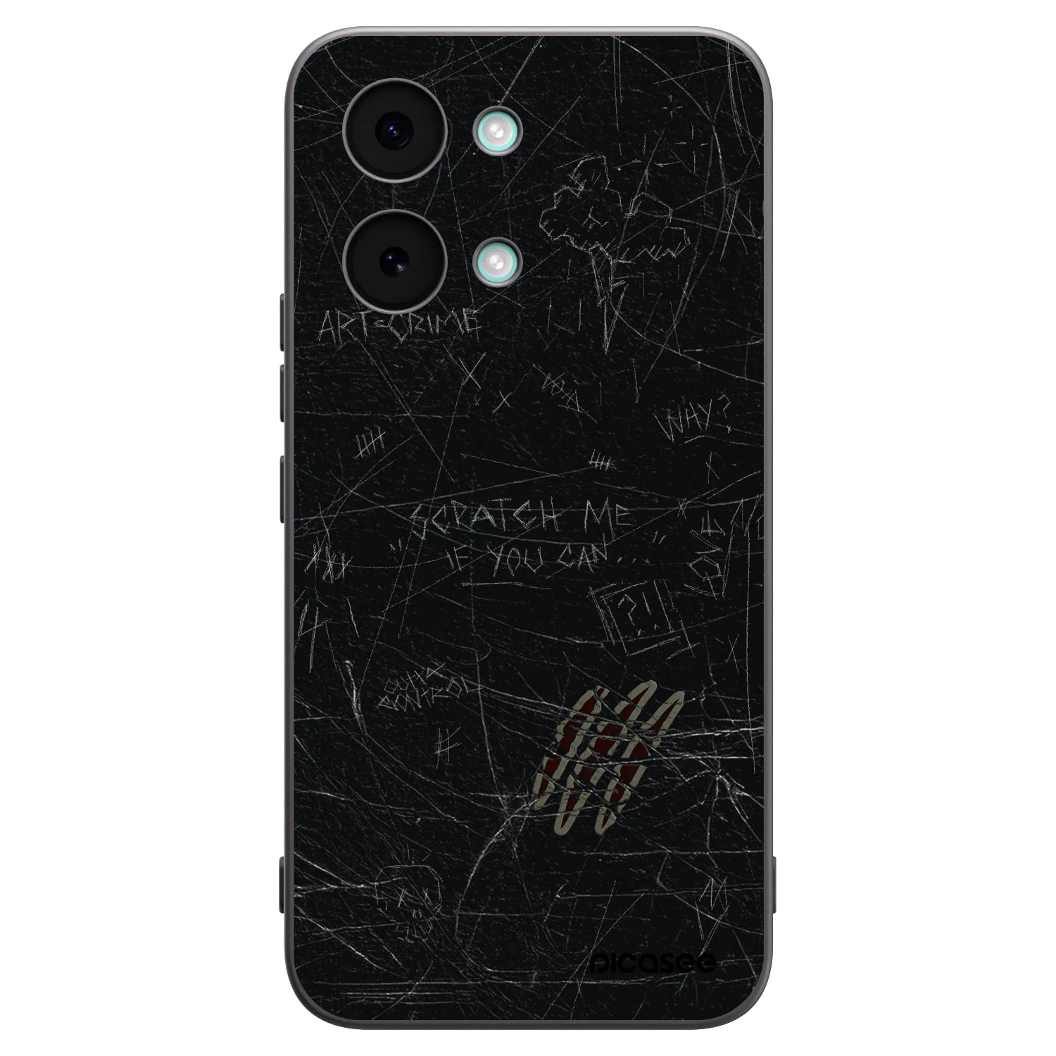 Picasee crna silikonska maskica za Xiaomi Poco X8 Pro Max - SCRATCH