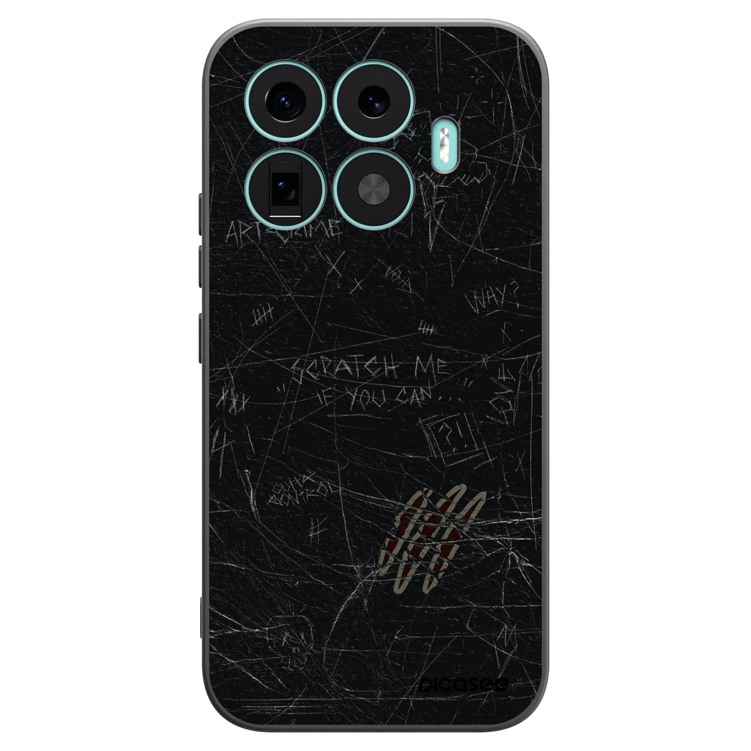 Picasee crna silikonska maskica za Xiaomi 17T - SCRATCH