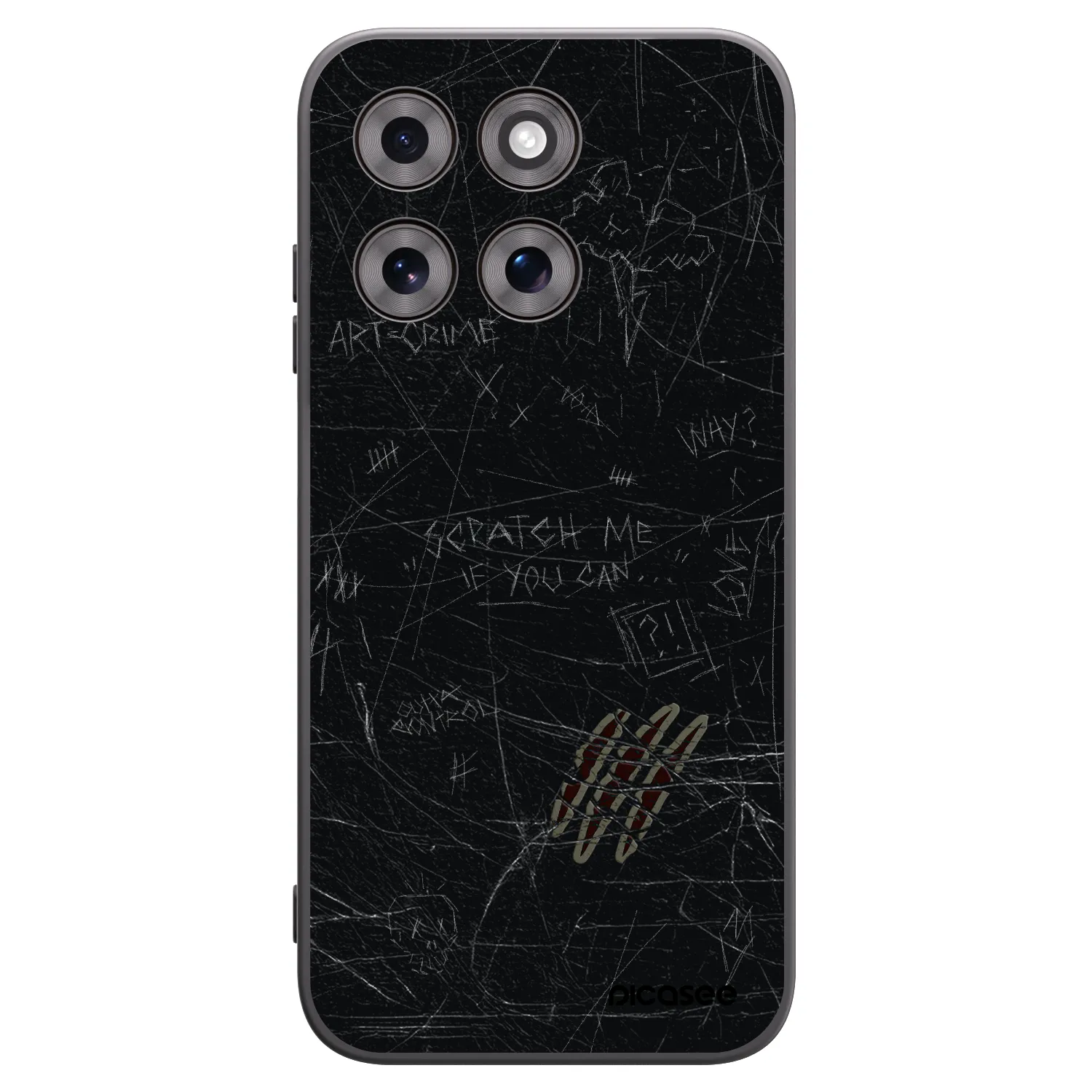 Picasee crna silikonska maskica za Motorola Moto G77 - SCRATCH