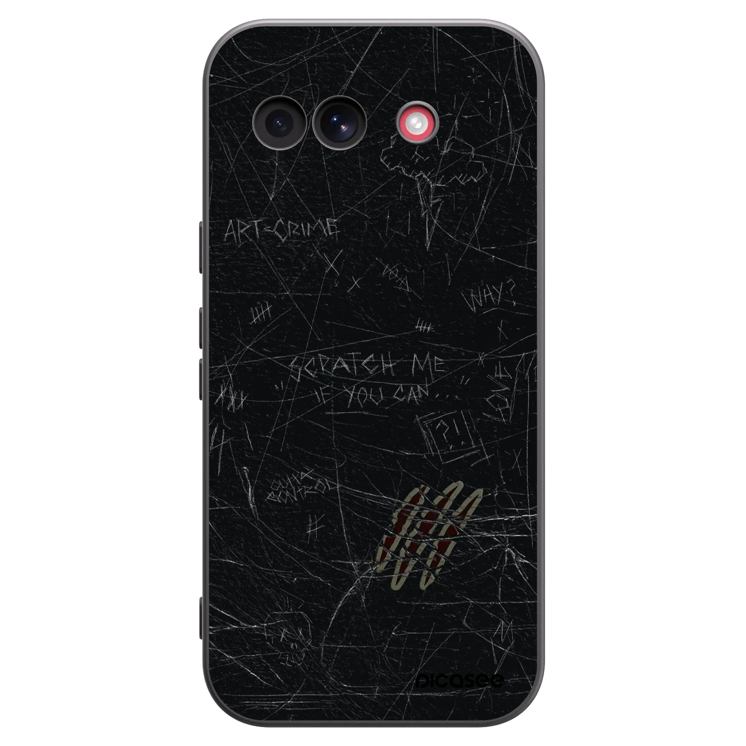 Crna silikonska maskica za Google Pixel 10a - SCRATCH