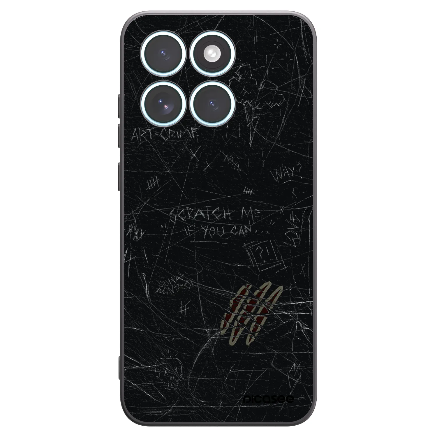 Picasee crna silikonska maskica za Motorola Edge 70 Fusion - SCRATCH