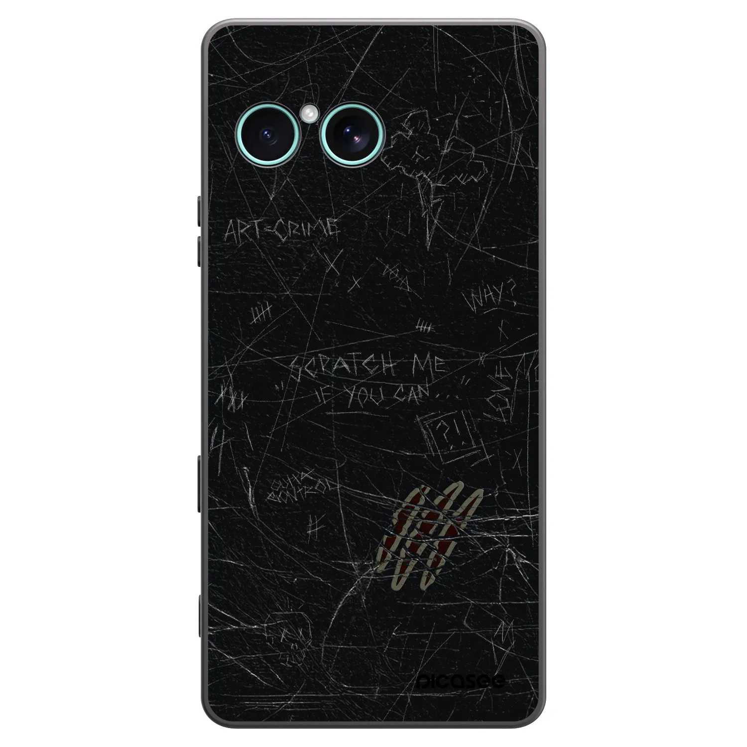 Picasee crna silikonska maskica za Sony Xperia 10 VII - SCRATCH