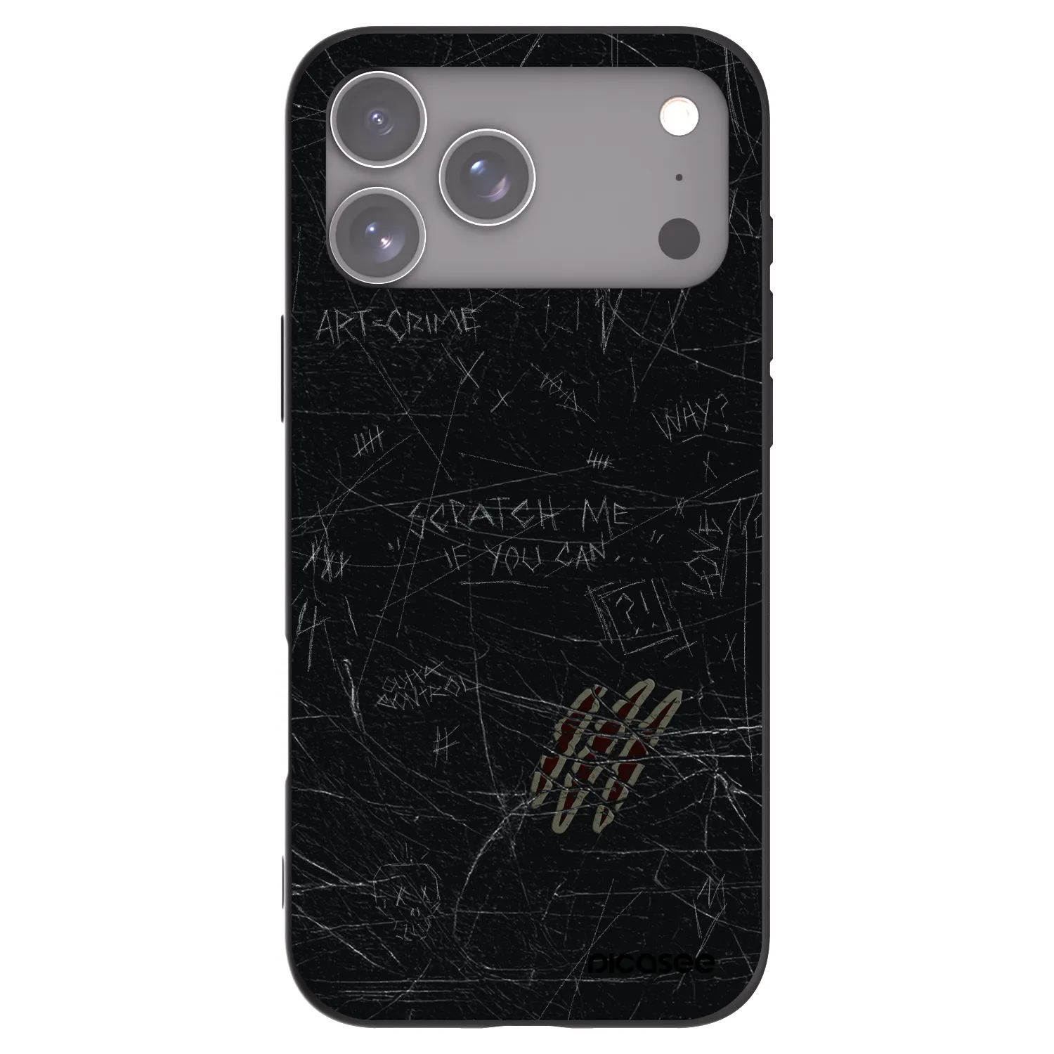 Picasee crna silikonska maskica za Apple iPhone 18 Pro Max - SCRATCH