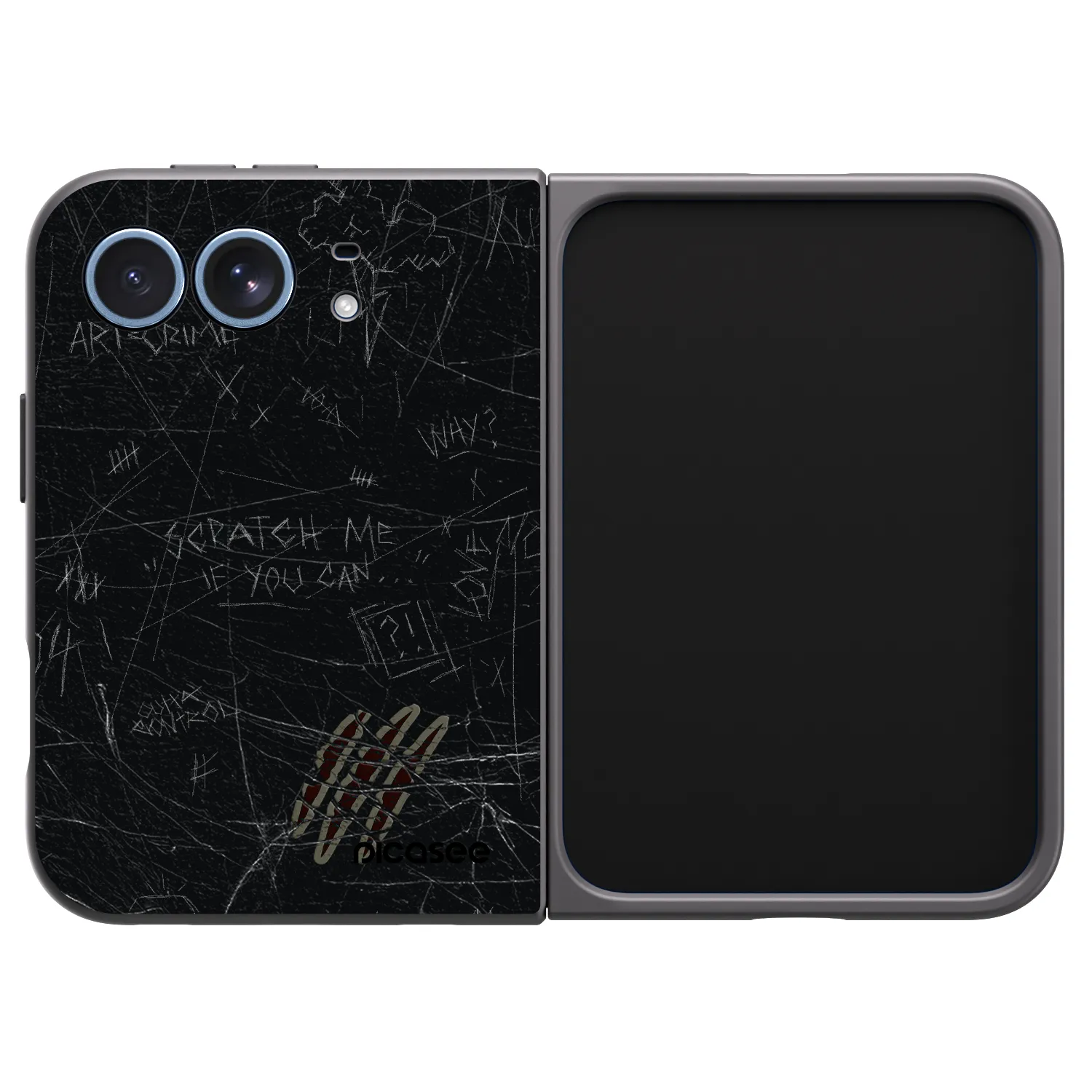 Picasee crna silikonska maskica za Apple iPhone Ultra - SCRATCH
