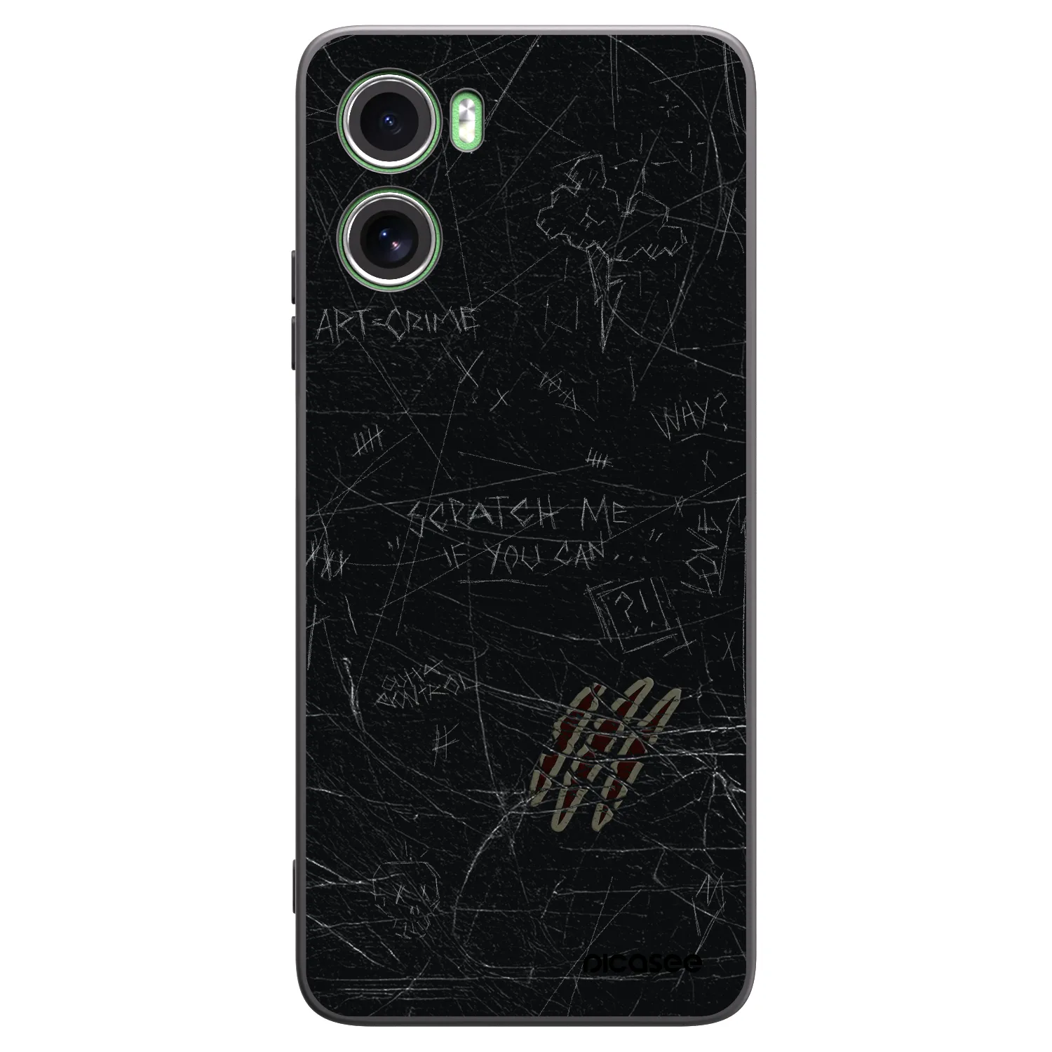 Picasee crna silikonska maskica za Motorola Moto G06 - SCRATCH
