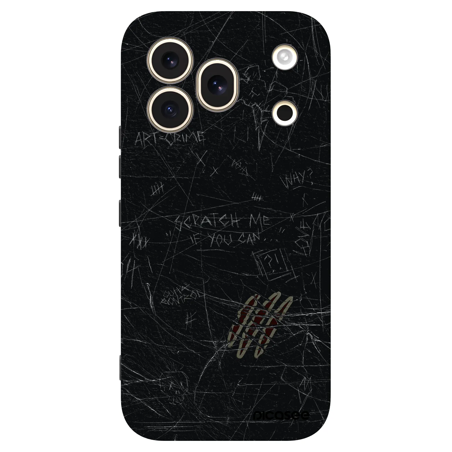 Picasee crna silikonska maskica za Honor 600 Pro - SCRATCH
