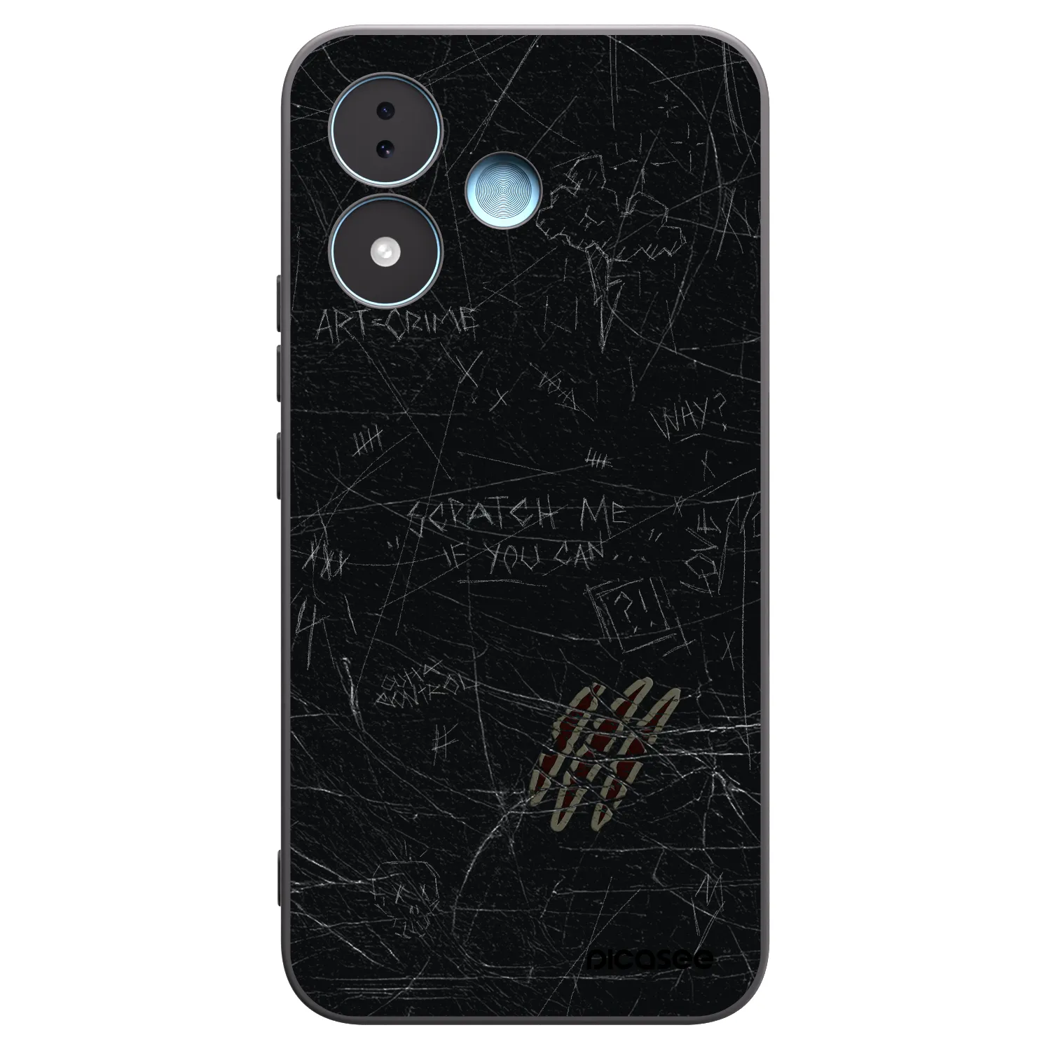 Picasee crna silikonska maskica za Xiaomi Redmi Note 17 5G - SCRATCH