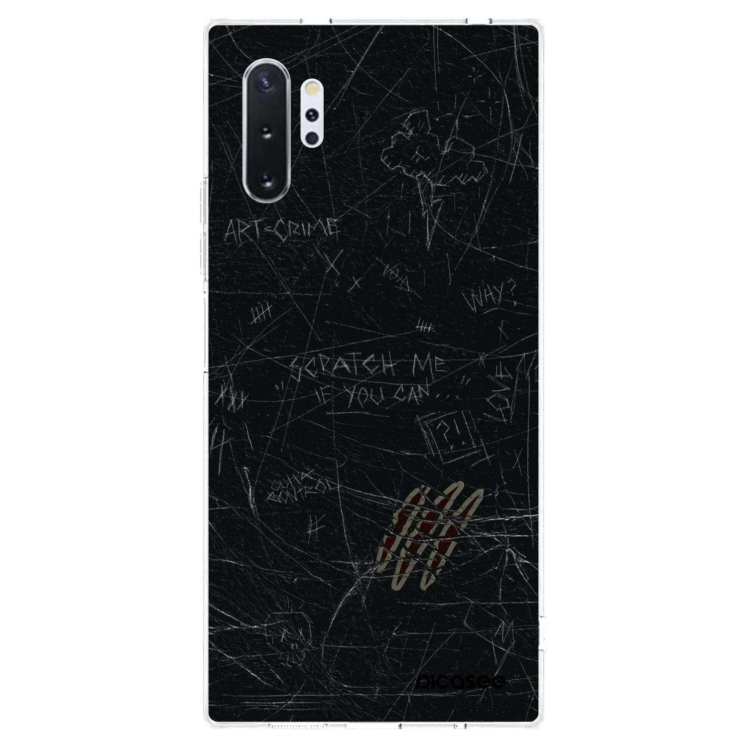 Picasee silikonska prozirna maskica za Samsung Galaxy Note 10+ N975F - SCRATCH