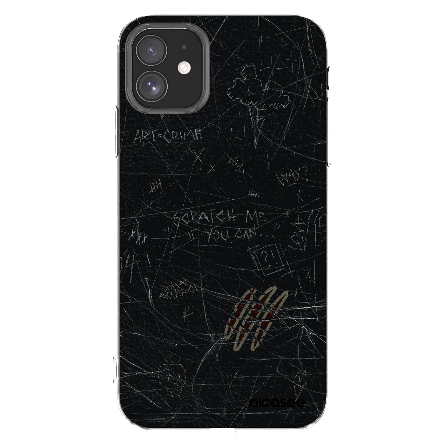 Picasee silikonska prozirna maskica za Apple iPhone 11 - SCRATCH