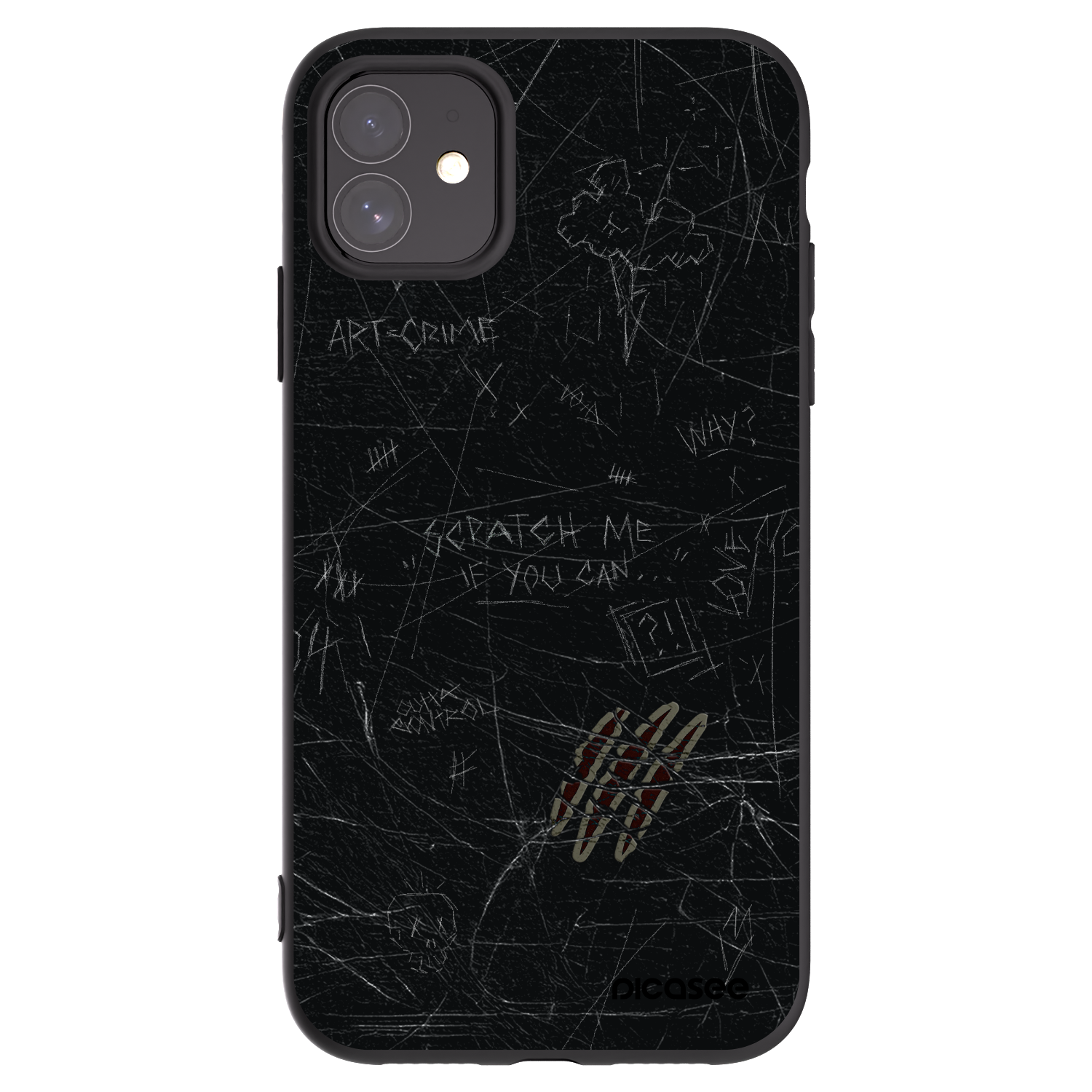 Picasee crna silikonska maskica za Apple iPhone 11 - SCRATCH