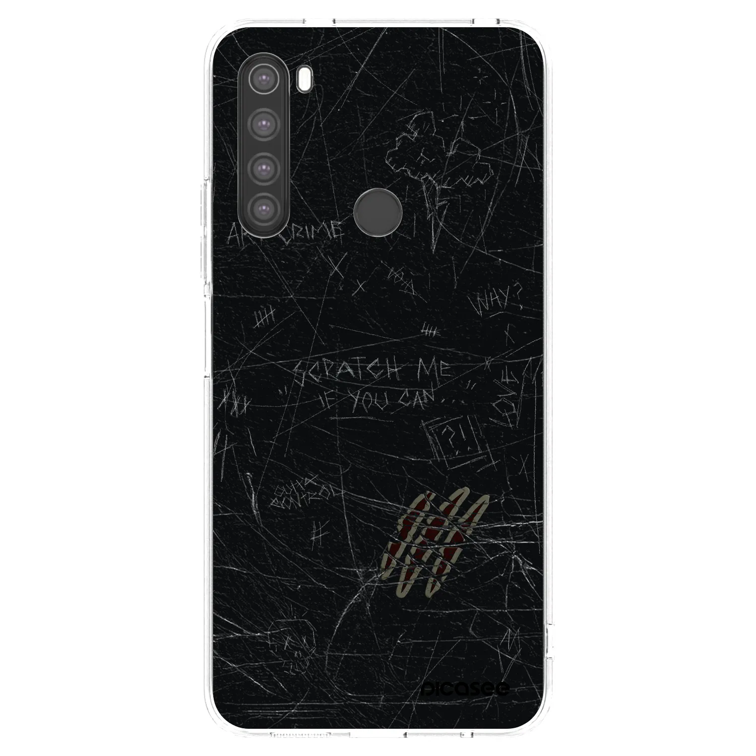 Picasee silikonska prozirna maskica za Xiaomi Redmi Note 8 - SCRATCH