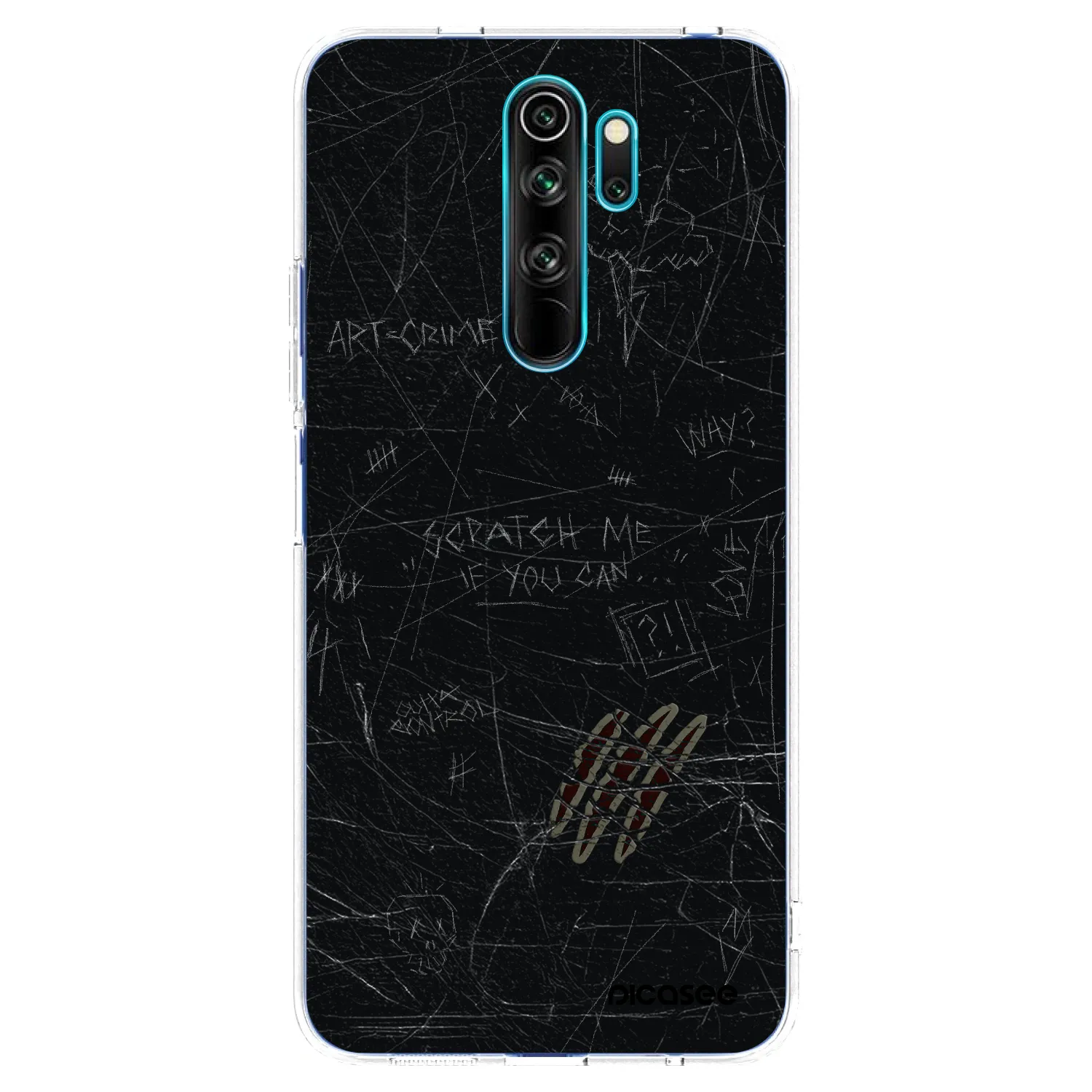 Picasee silikonska prozirna maskica za Xiaomi Redmi Note 8 Pro - SCRATCH