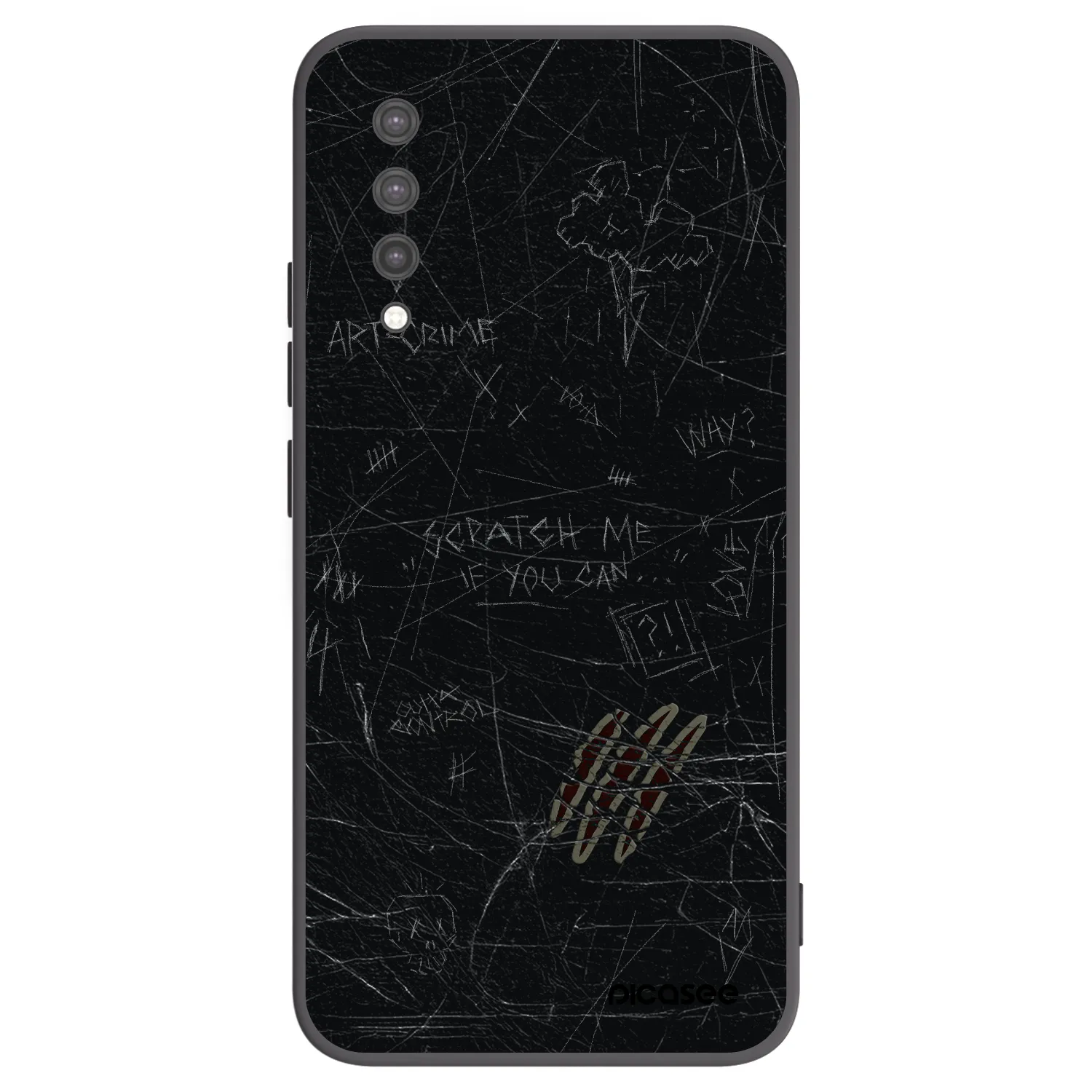 Picasee crna silikonska maskica za Xiaomi Mi 9 Lite - SCRATCH