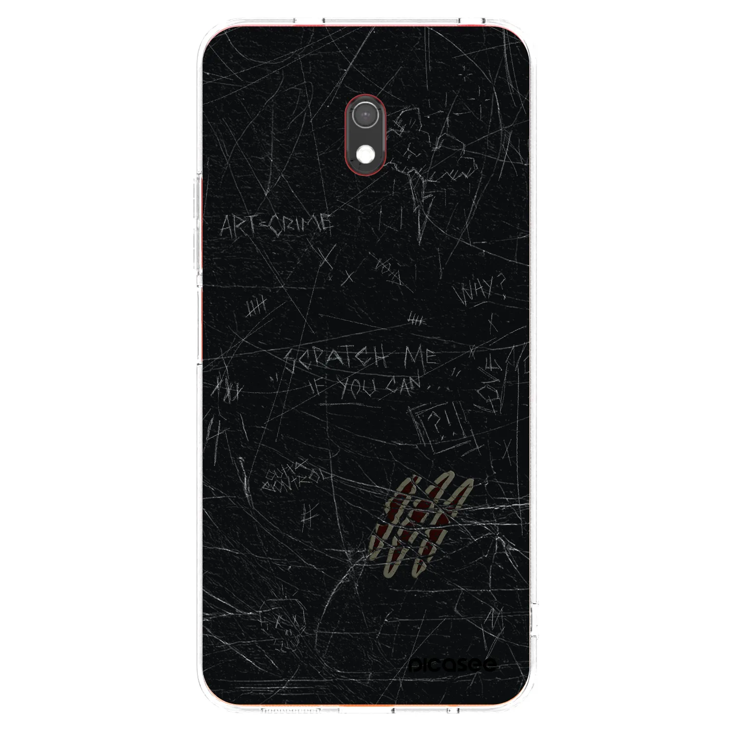 Picasee silikonska prozirna maskica za Xiaomi Redmi 8A - SCRATCH