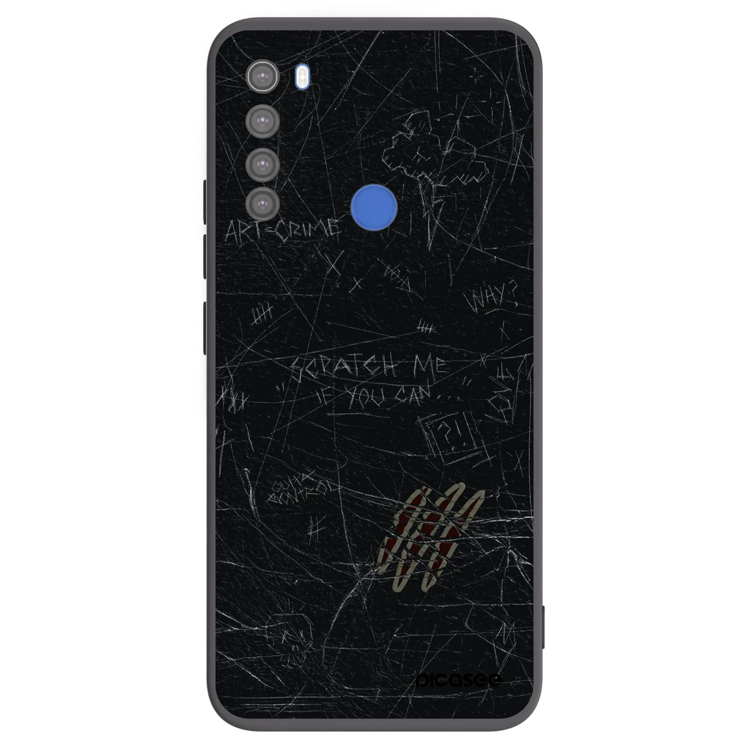 Picasee crna silikonska maskica za Xiaomi Redmi Note 8T - SCRATCH