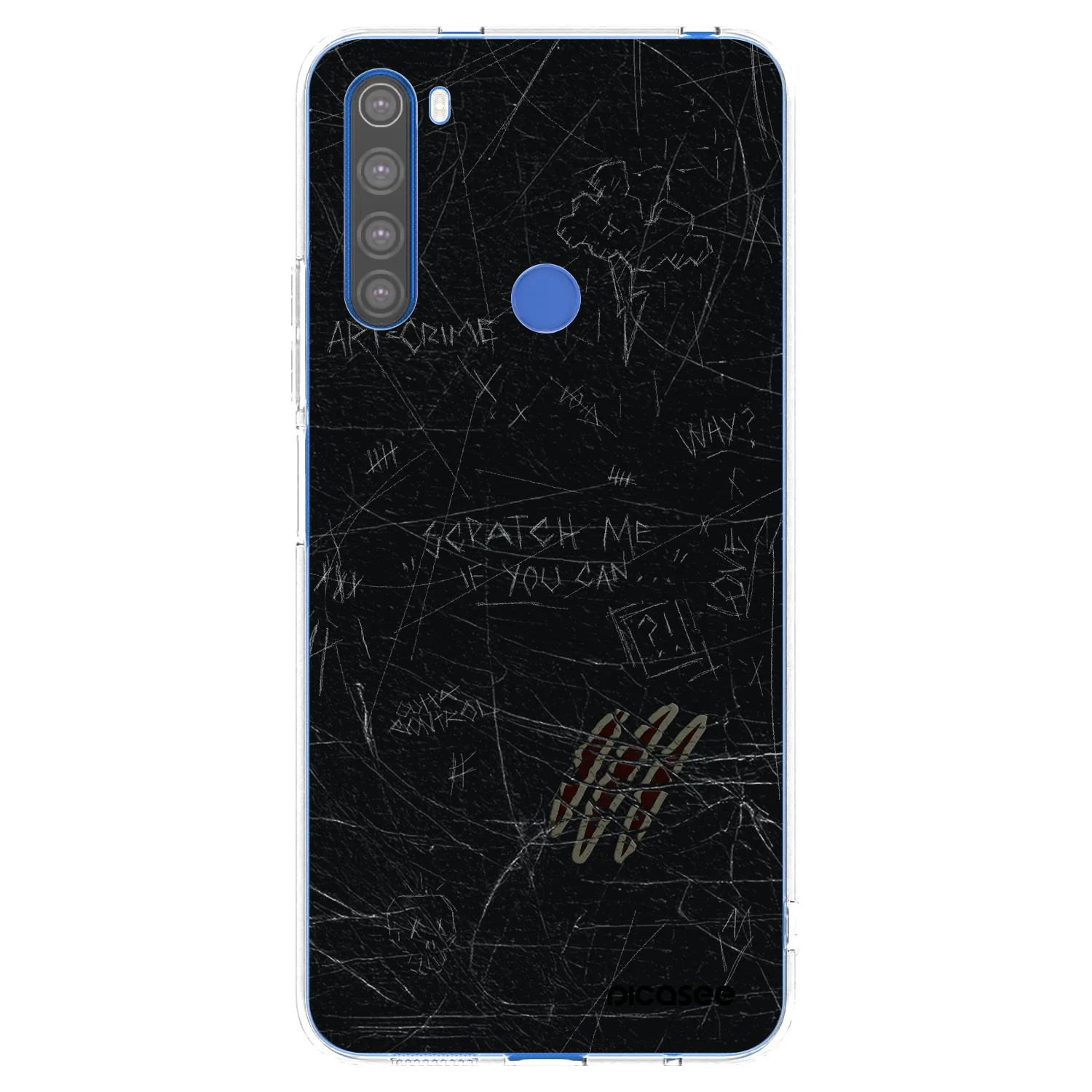 Picasee silikonska prozirna maskica za Xiaomi Redmi Note 8T - SCRATCH