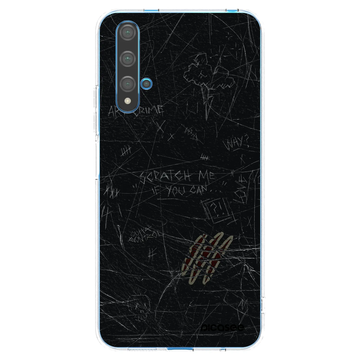 Picasee silikonska prozirna maskica za Huawei Nova 5T - SCRATCH