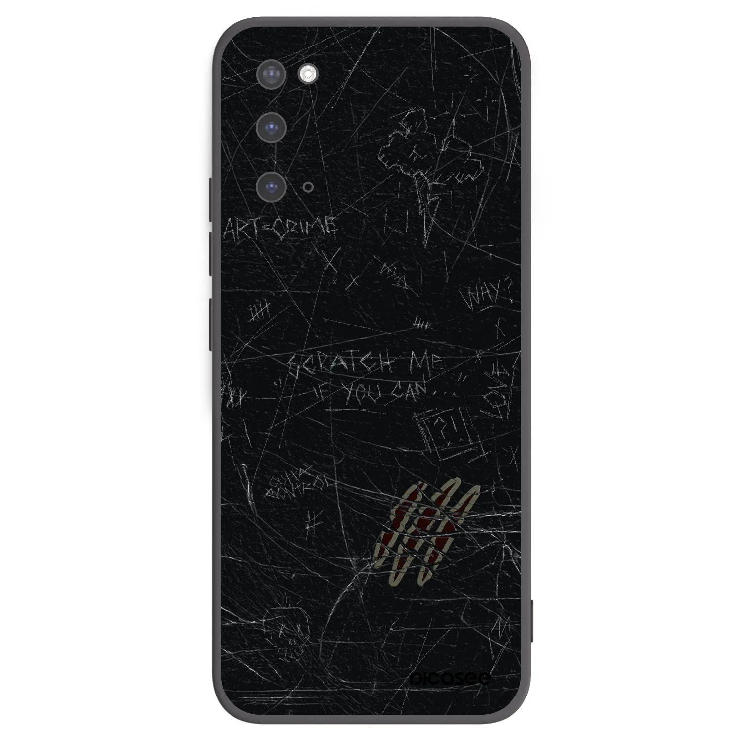 Picasee crna silikonska maskica za Samsung Galaxy S20 G980F - SCRATCH