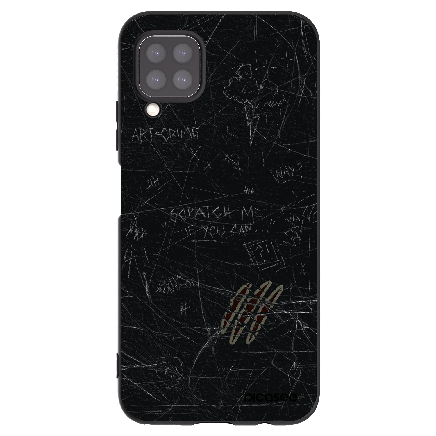 Picasee crna silikonska maskica za Huawei P40 Lite - SCRATCH
