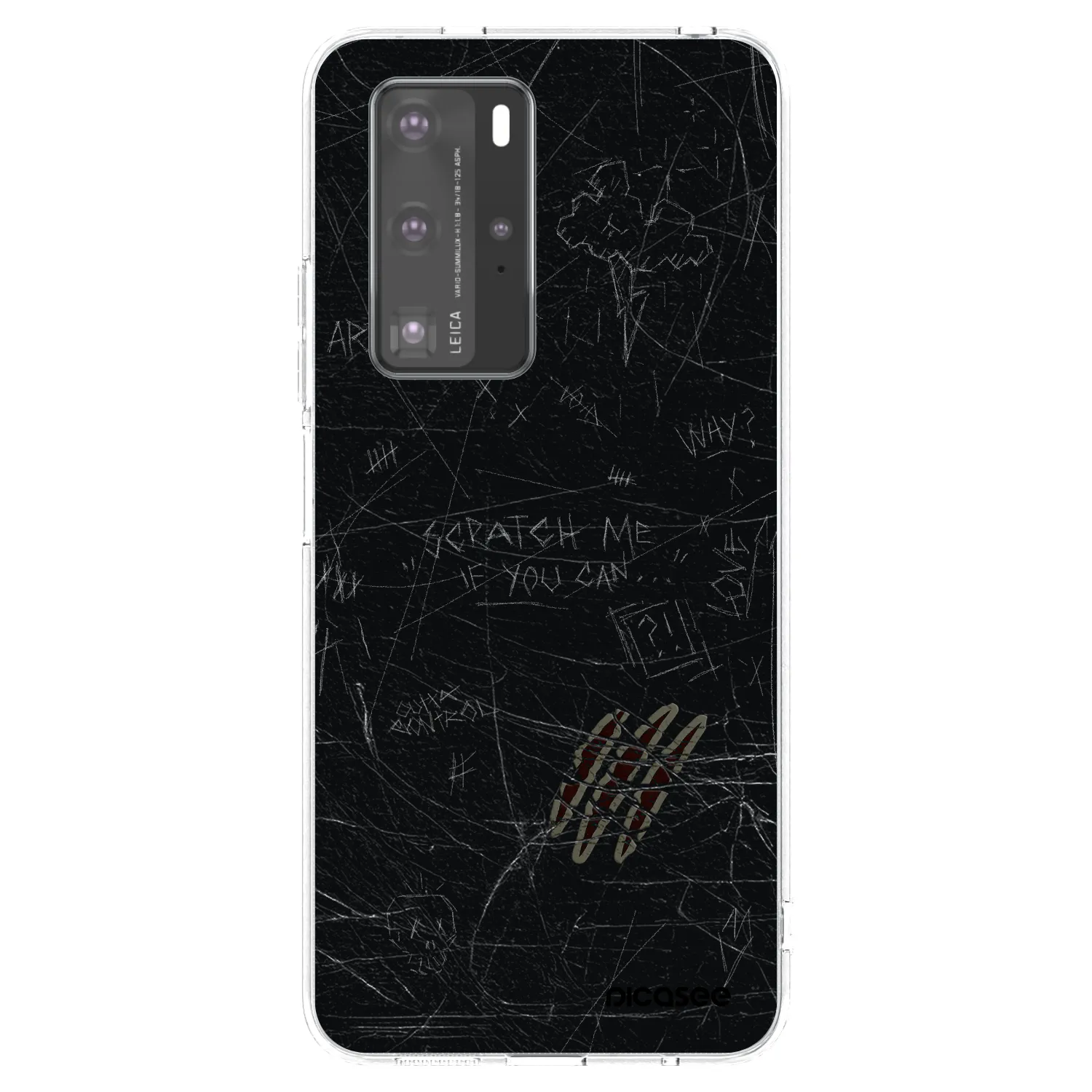 Picasee silikonska prozirna maskica za Huawei P40 Pro - SCRATCH