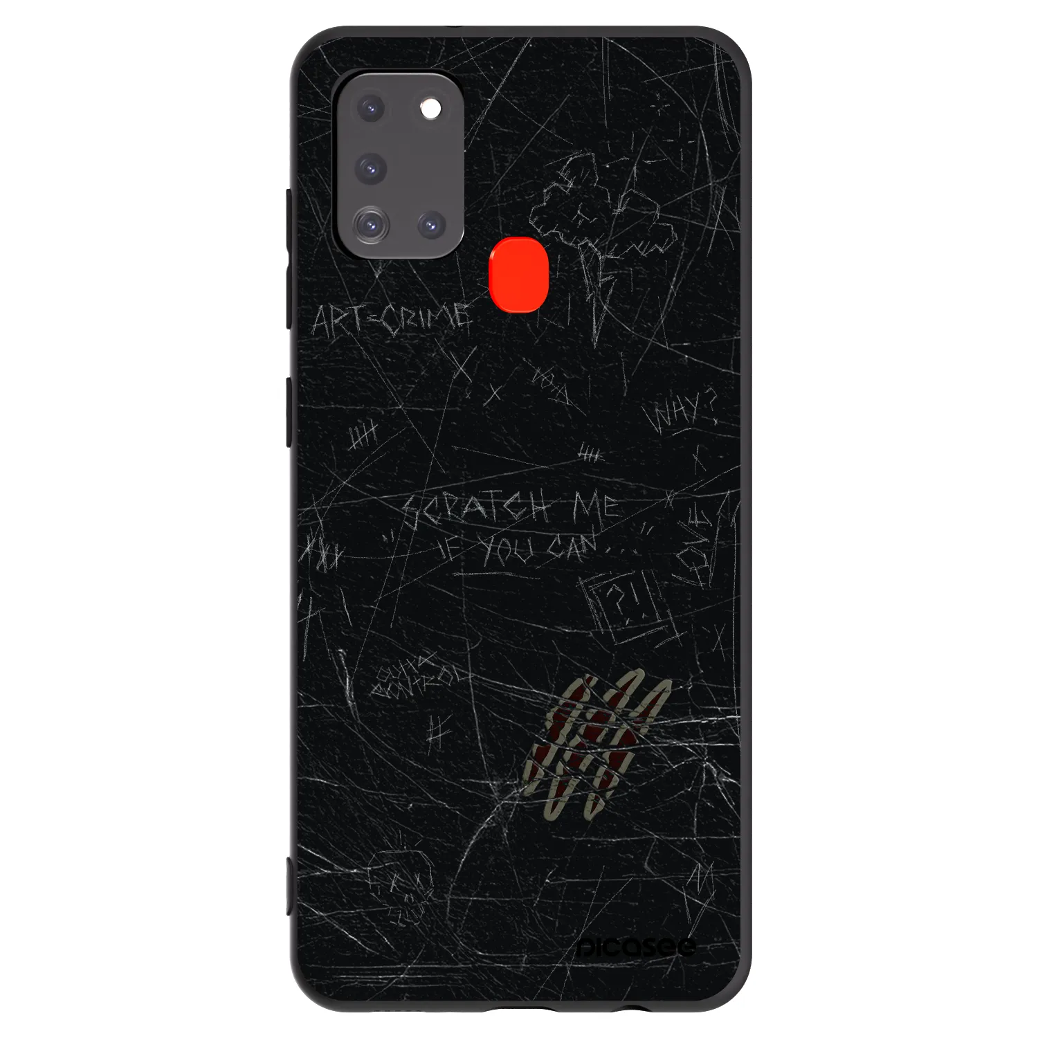 Picasee crna silikonska maskica za Samsung Galaxy A21s - SCRATCH