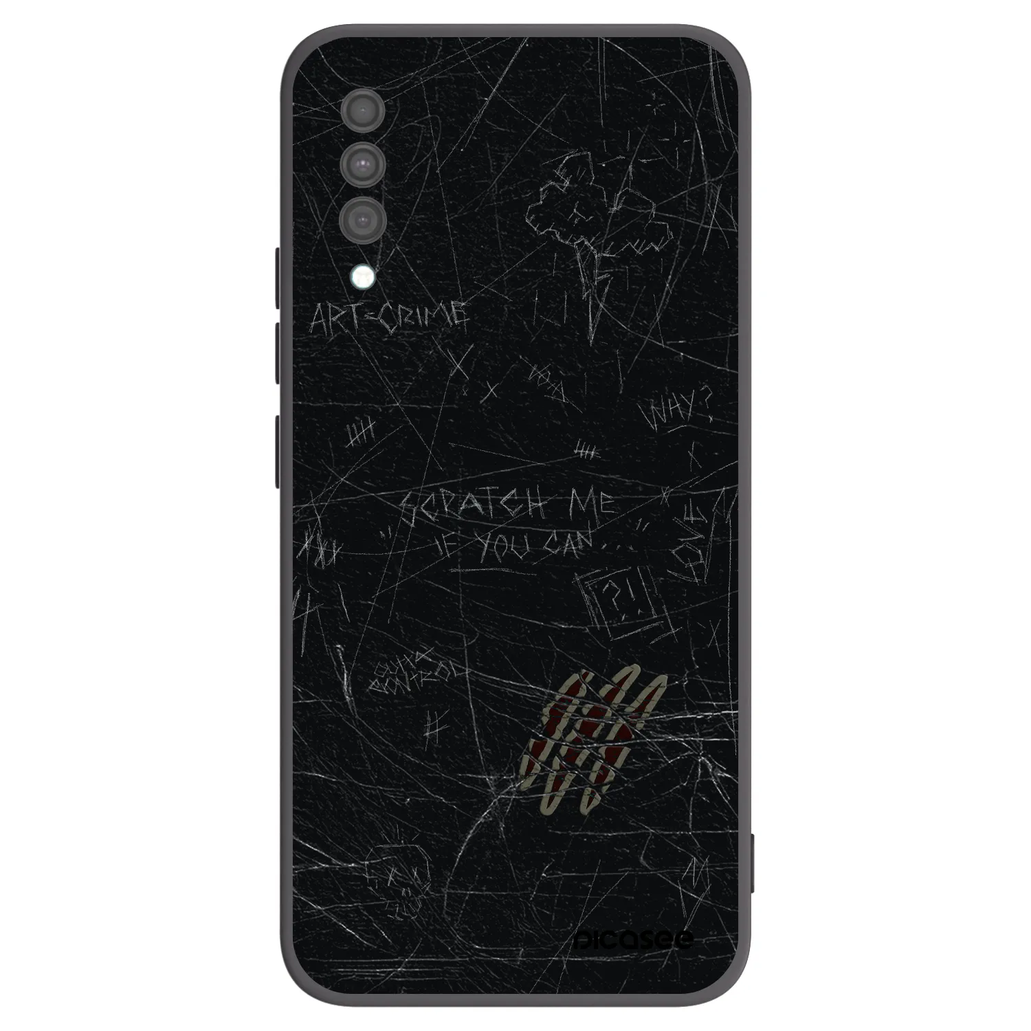 Picasee crna silikonska maskica za Samsung Galaxy A30s A307F - SCRATCH