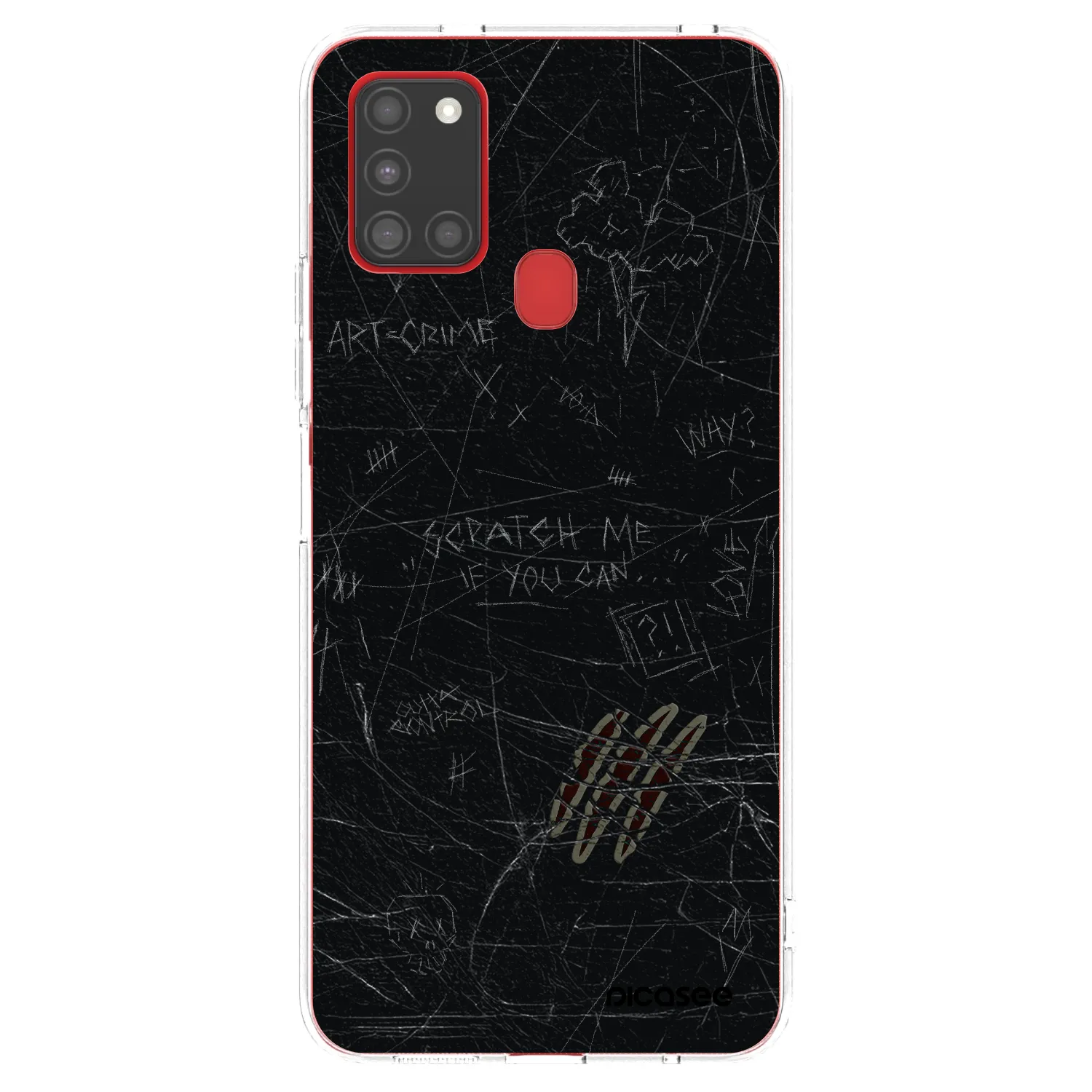 Picasee silikonska prozirna maskica za Samsung Galaxy A21s - SCRATCH