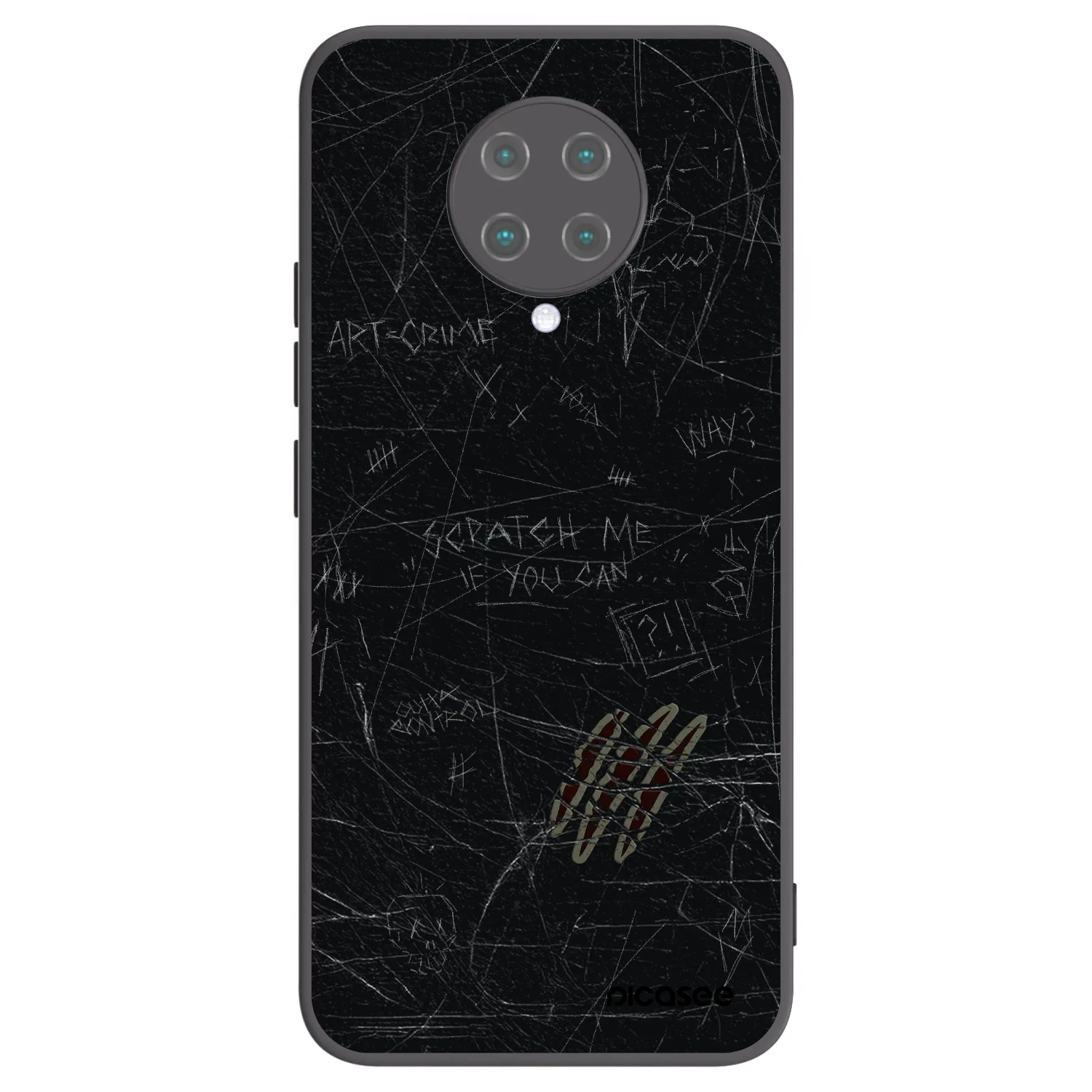 Picasee crna silikonska maskica za Xiaomi Poco F2 Pro - SCRATCH