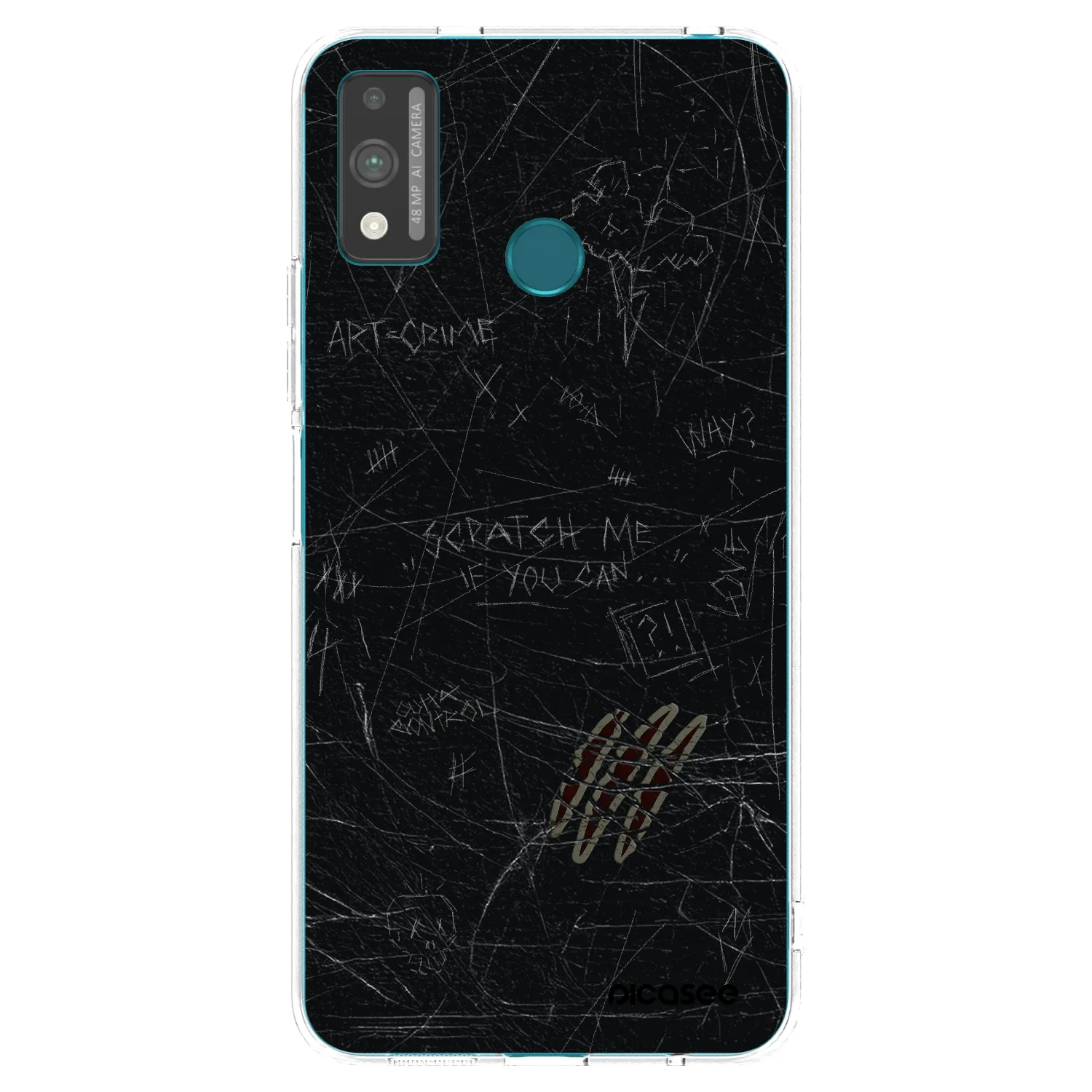 Picasee silikonska prozirna maskica za Honor 9X Lite - SCRATCH