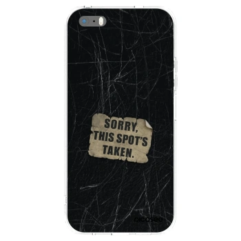 Picasee silikonska prozirna maskica za Apple iPhone 5/5S/SE - SORRY