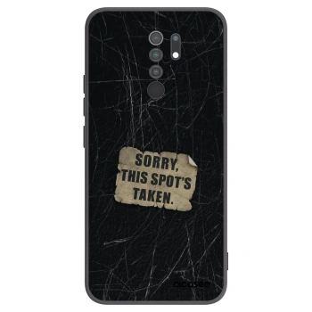 Picasee crna silikonska maskica za Xiaomi Redmi 9 - SORRY