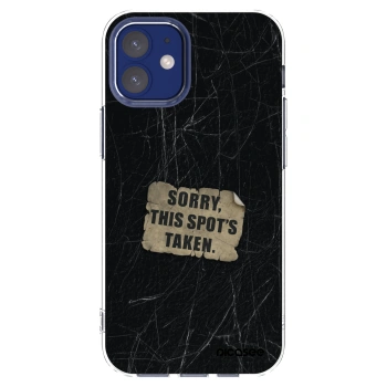 Picasee silikonska prozirna maskica za Apple iPhone 12 mini - SORRY