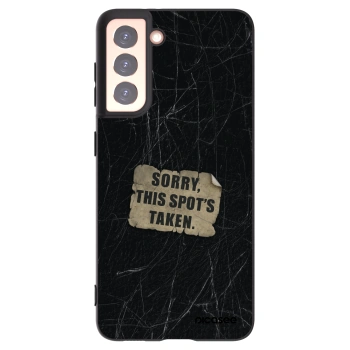 Picasee crna silikonska maskica za Samsung Galaxy S21 5G G991B - SORRY