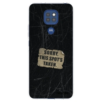 Picasee silikonska prozirna maskica za Motorola Moto G9 Play - SORRY