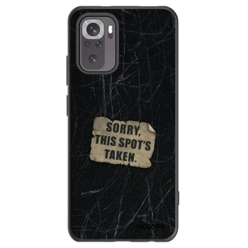 Picasee crna silikonska maskica za Xiaomi Redmi Note 10 - SORRY