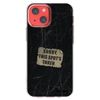 Picasee silikonska prozirna maskica za Apple iPhone 13 mini - SORRY